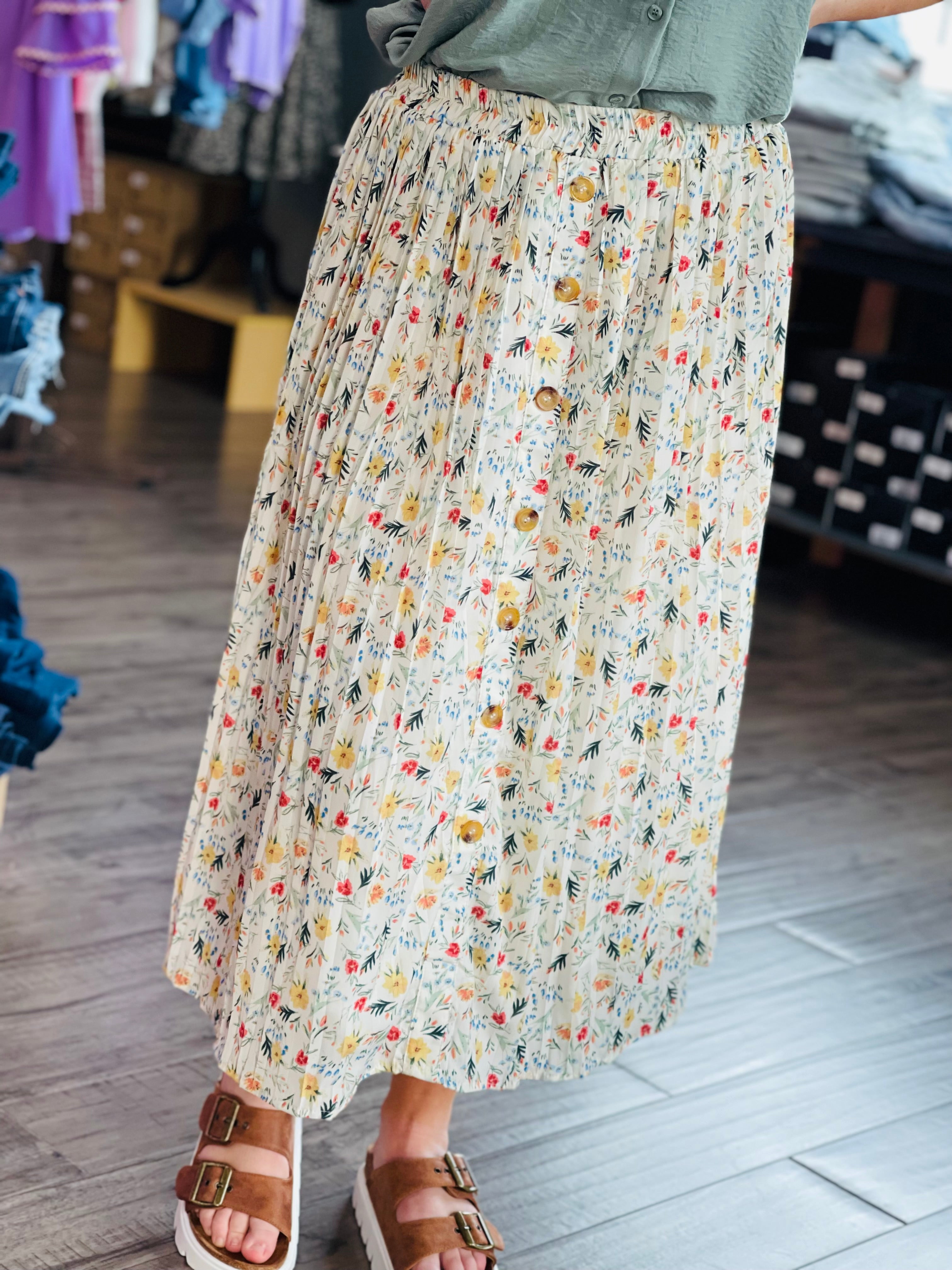 ELIZABETH FLORAL SKIRT