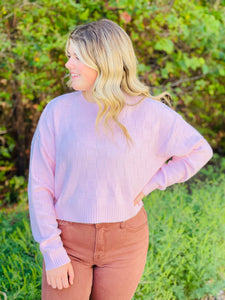 Scarlett Cropped Knit Sweater