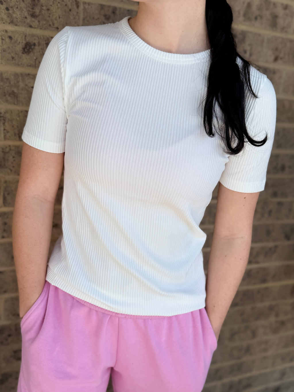 Basic Ribbed Tee