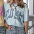 Lulu Mac Stripe Adult Chambray Tee