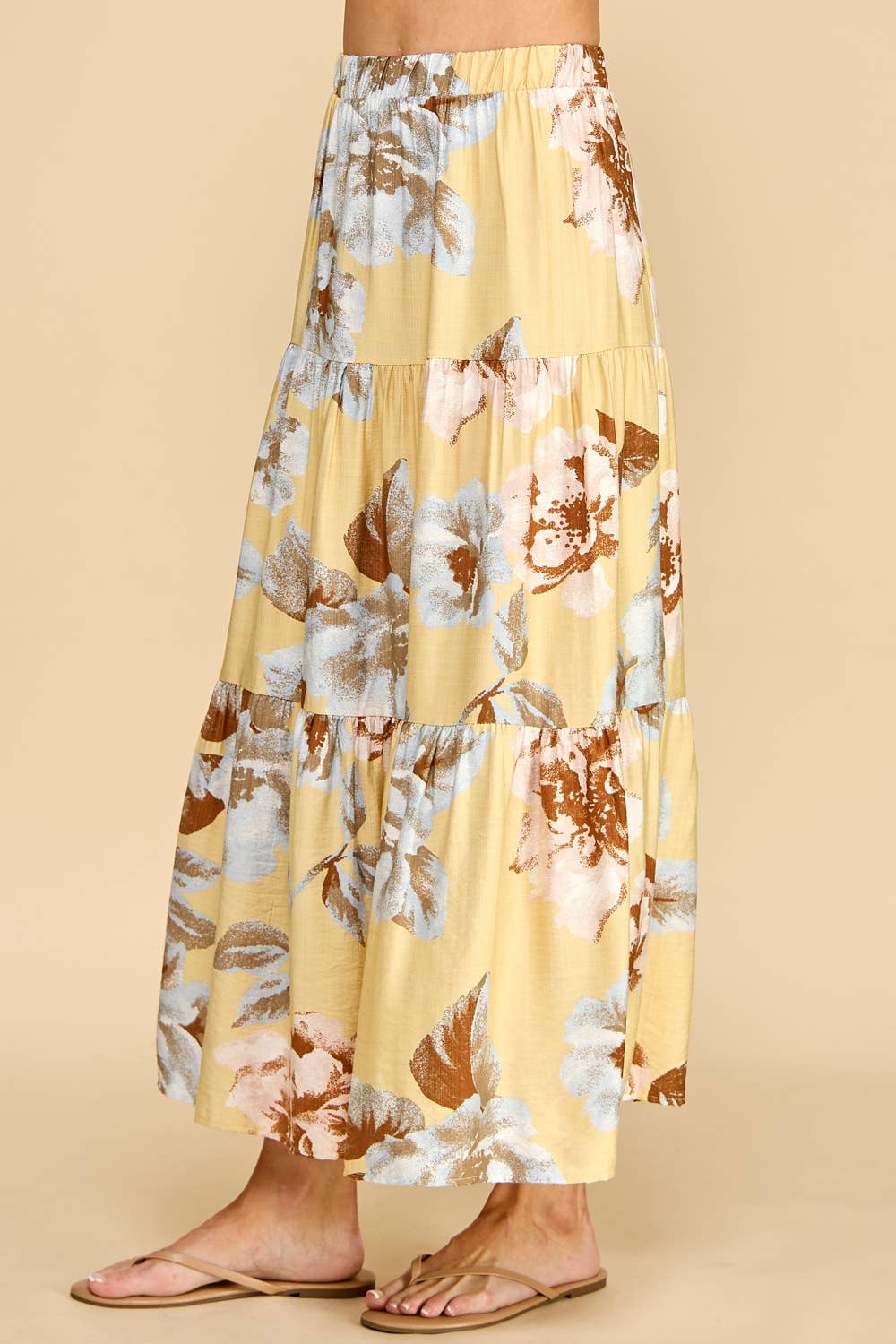 Savannah Floral Tiered Maxi Skirt