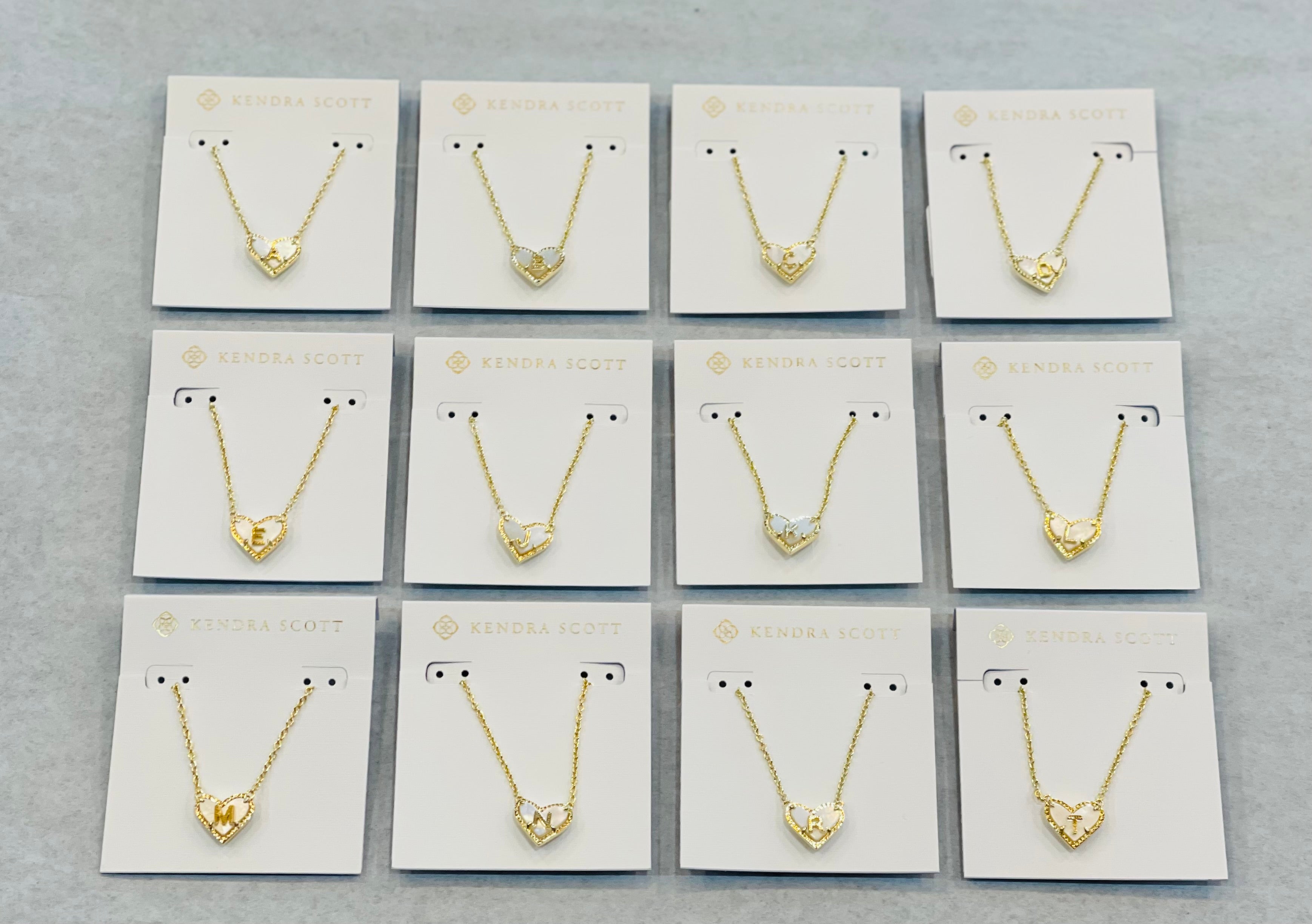 Heart Letter Pendant by Kendra Scott