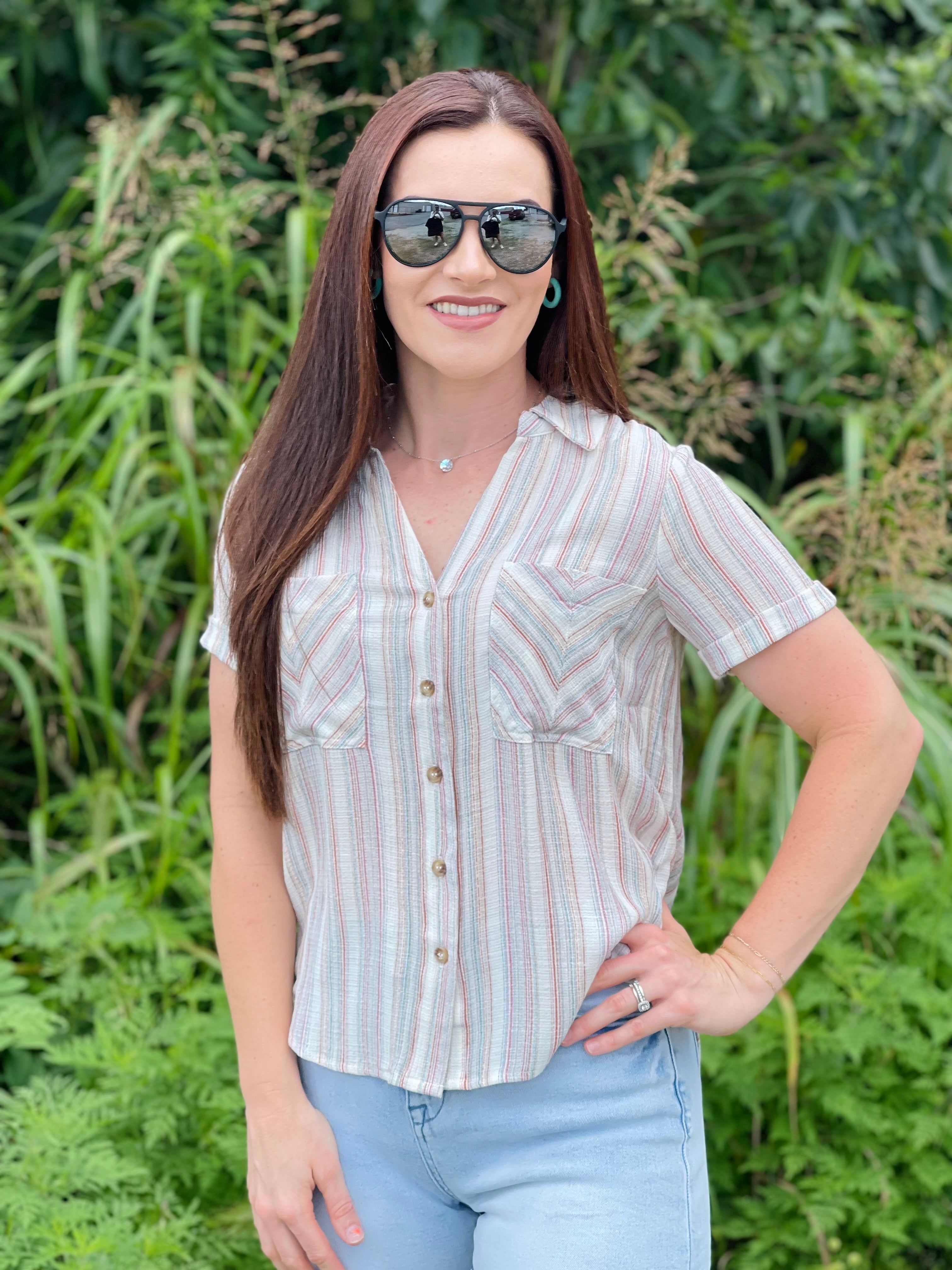 Mindy Multicolor Short Sleeve