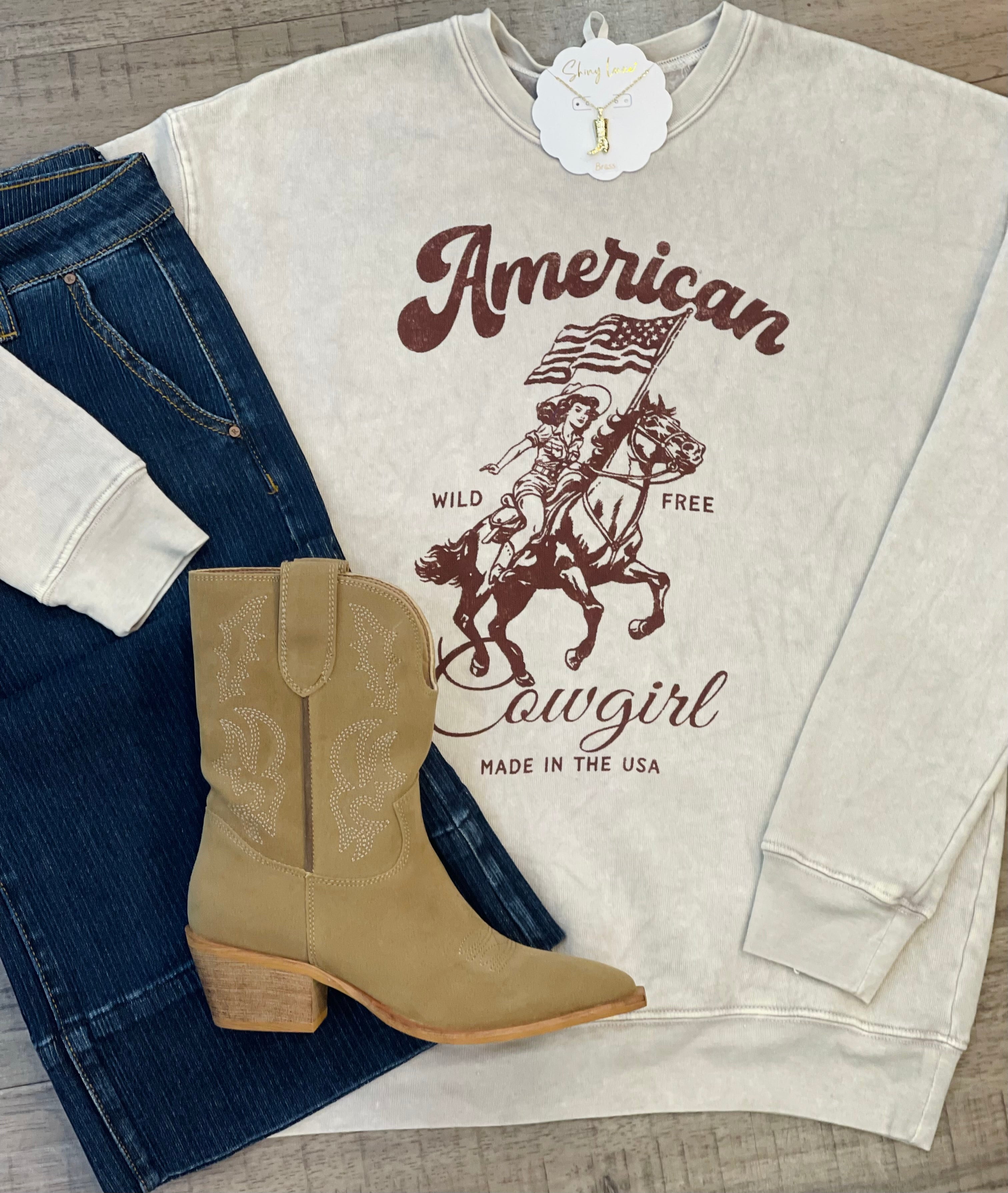 American Cowgirl Graphic Sweatshirt