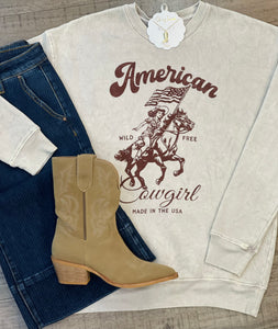 American Cowgirl Graphic Sweatshirt