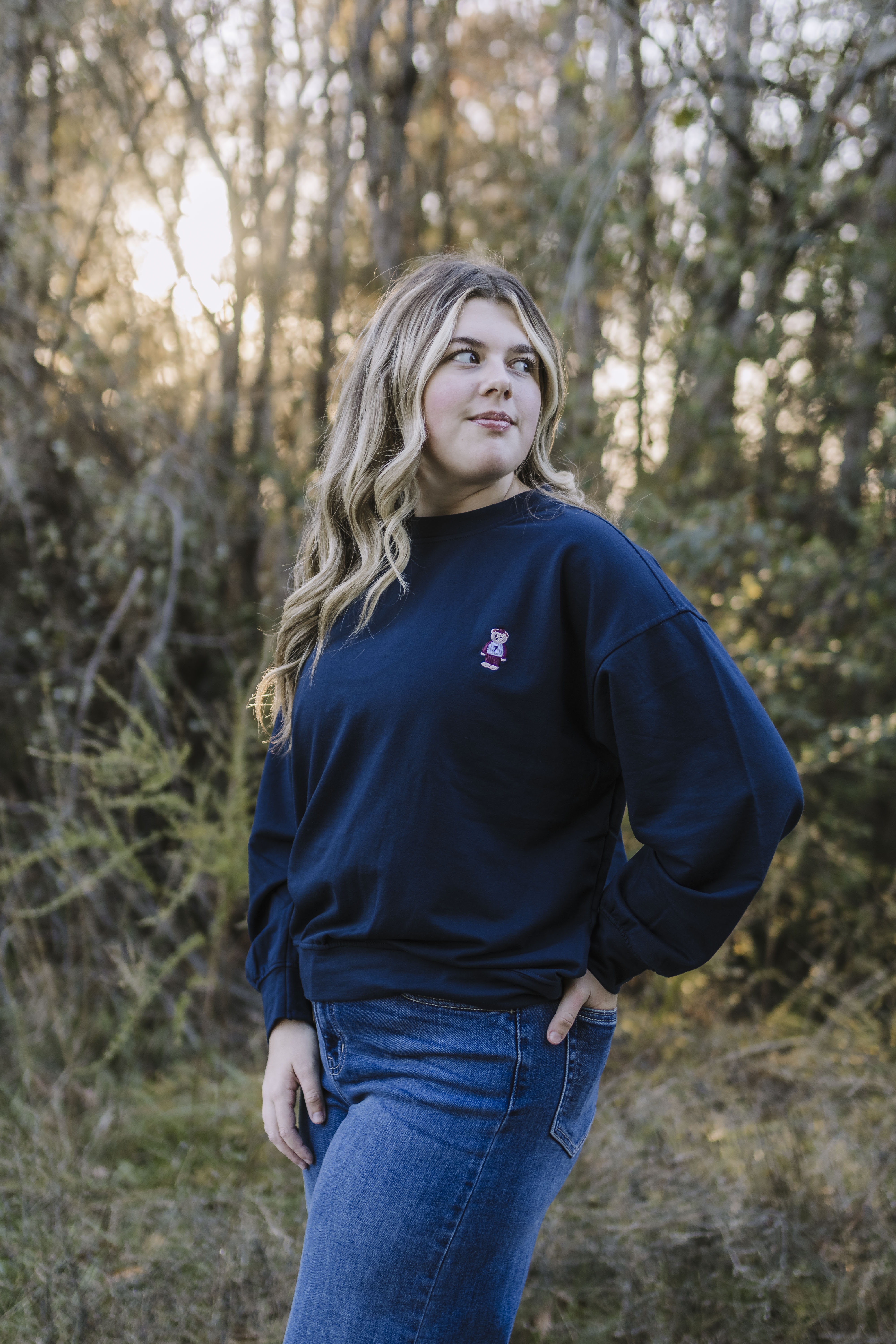 The Bear Hug Embroidered Top