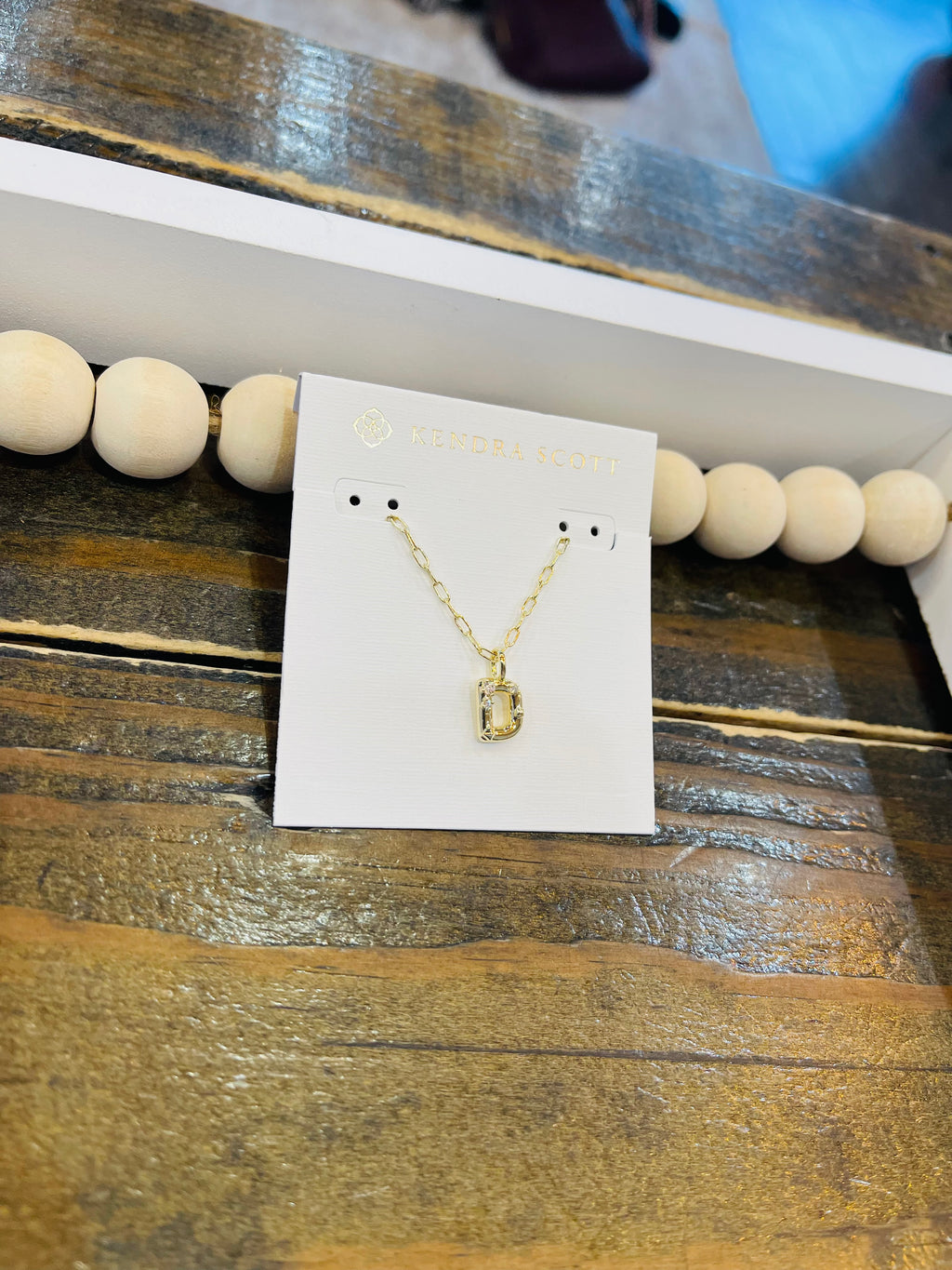 Crystal Letter Pendant
