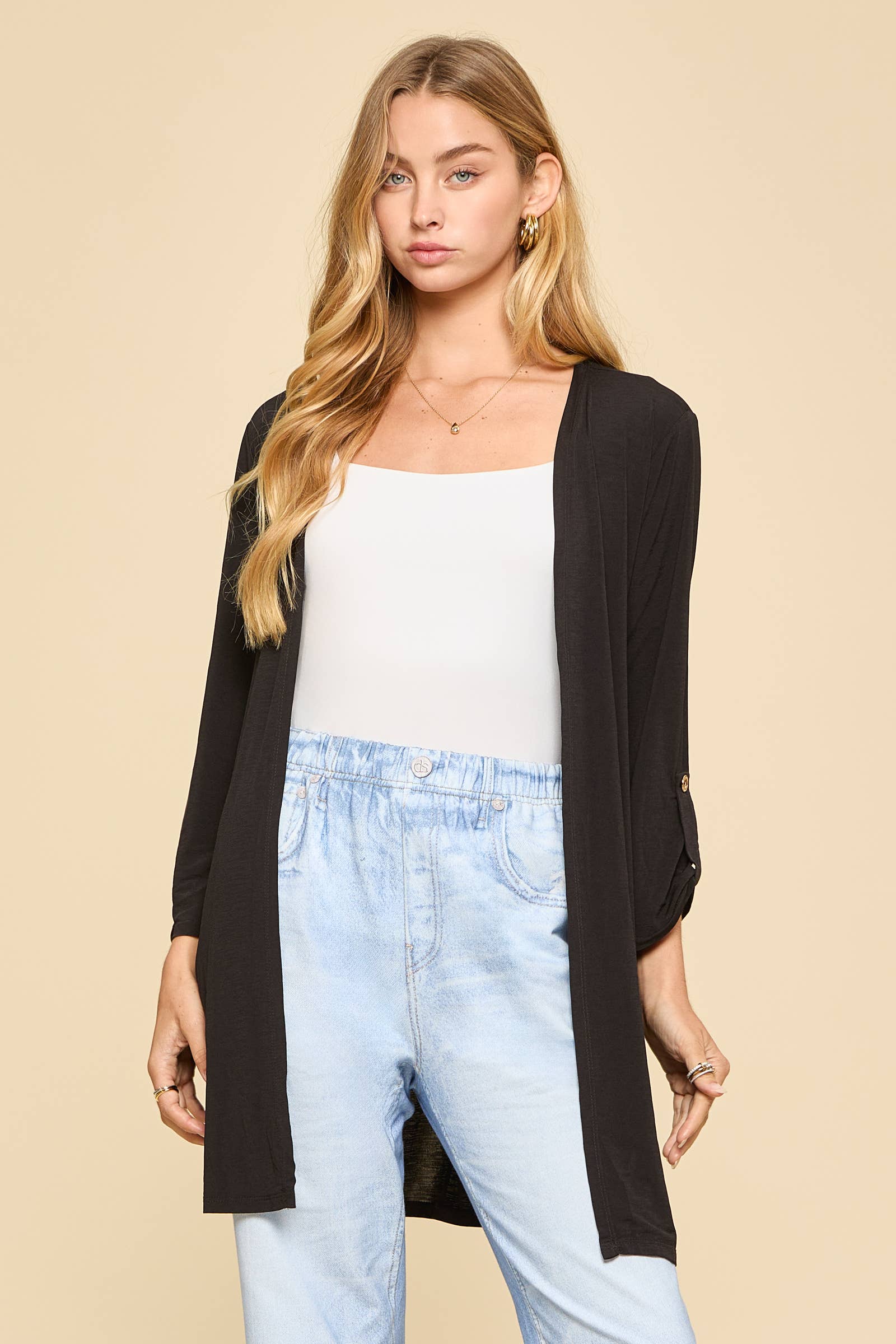 Lizzy Open Front Cardigan