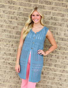 Danielle Crochet Midi Duster
