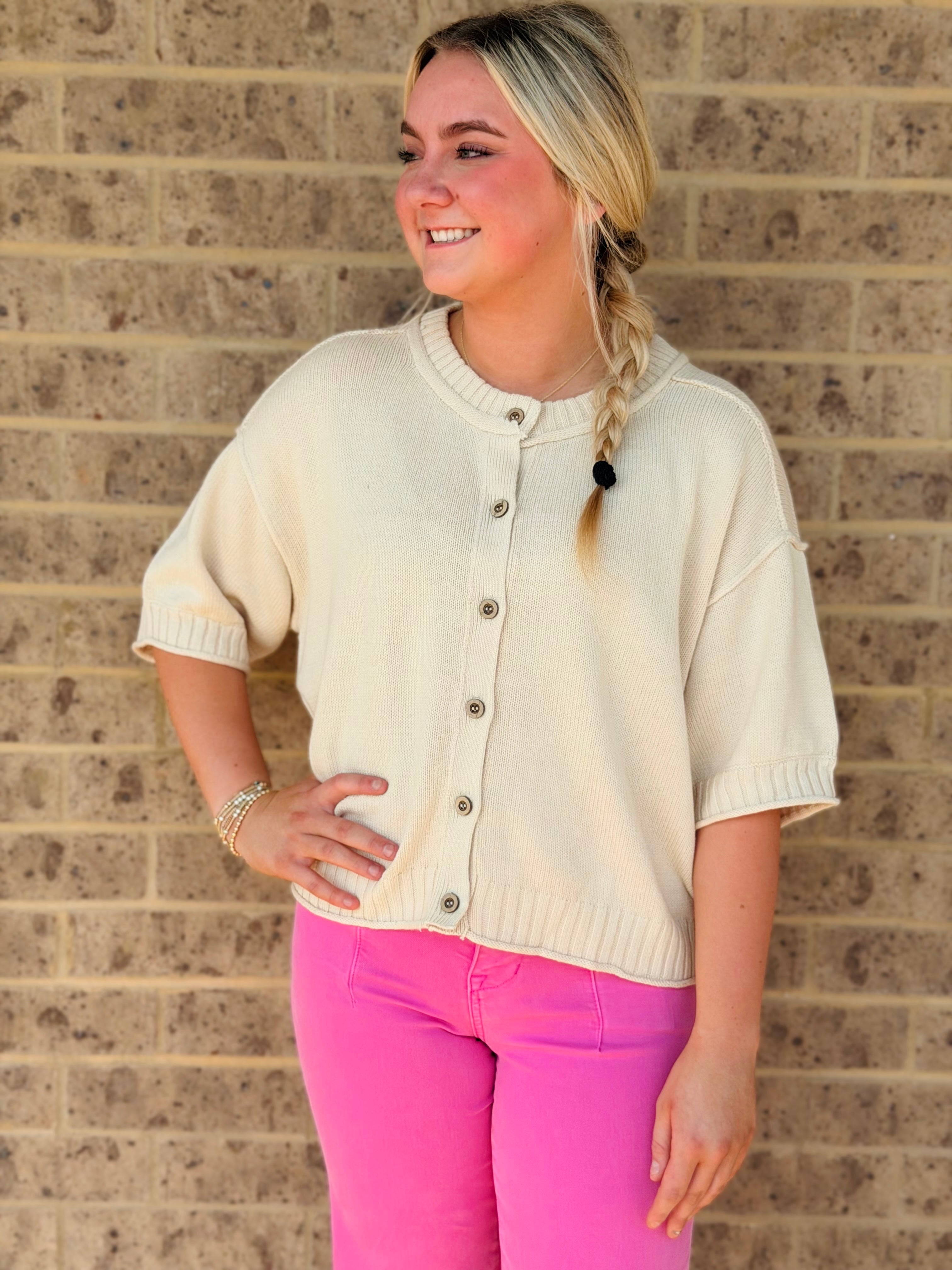 Anniston Raw Edge Cardigan