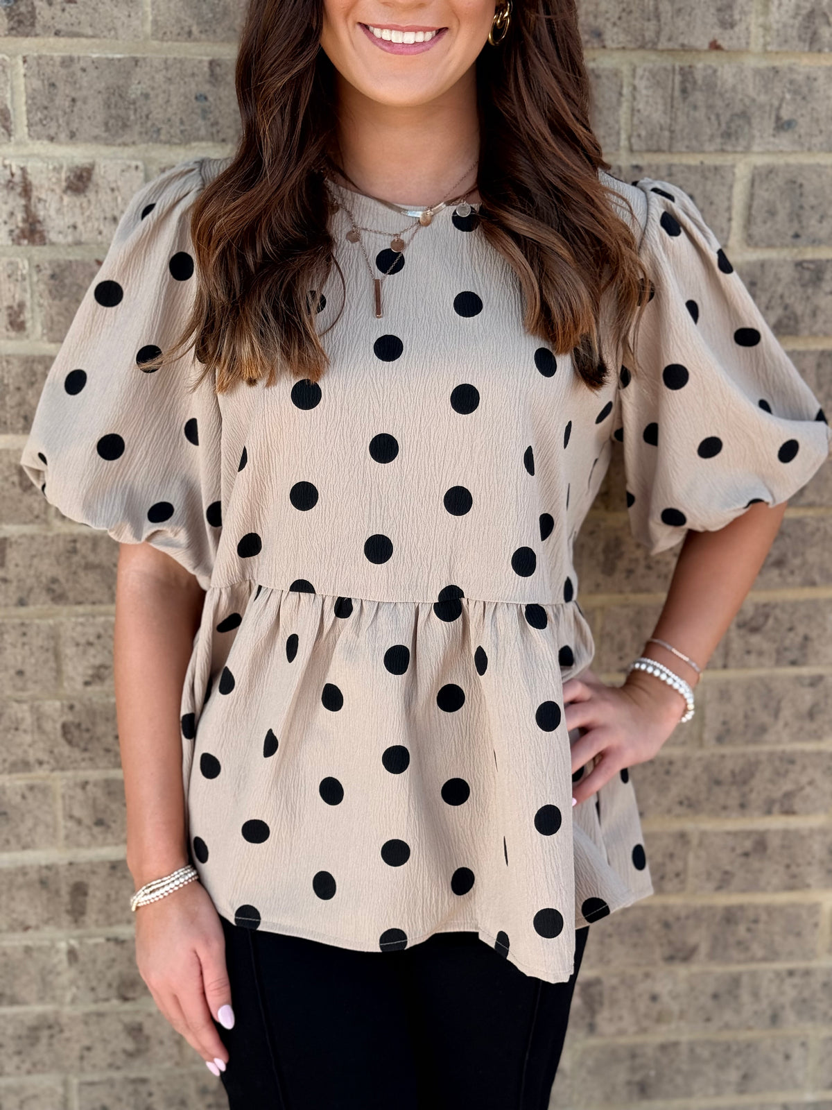 Polka dot Queen Top