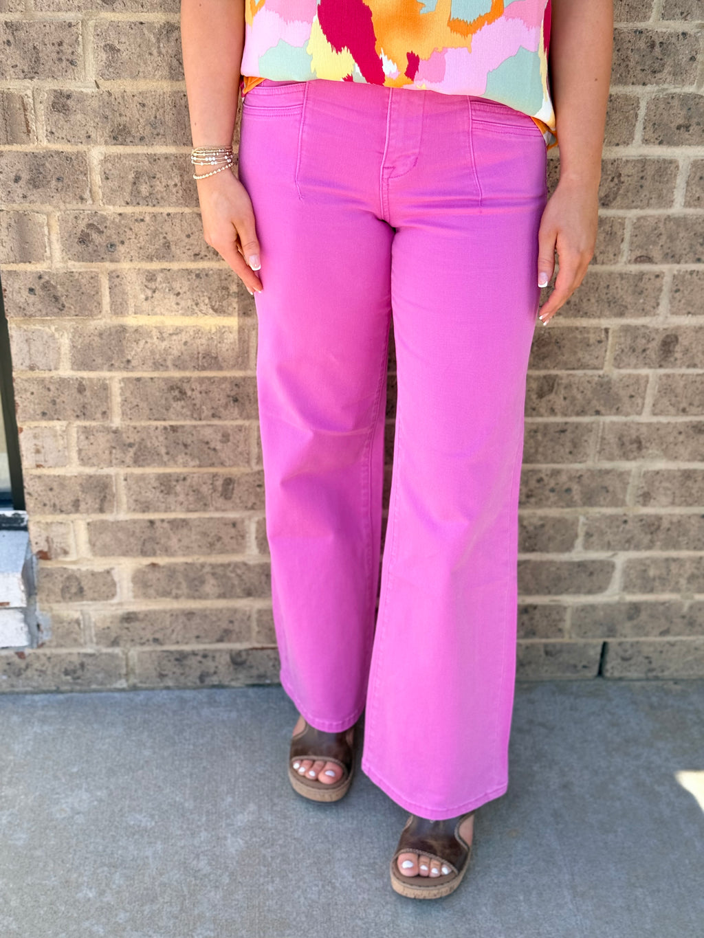 Mica Brilliant Rose HR Wide Leg
