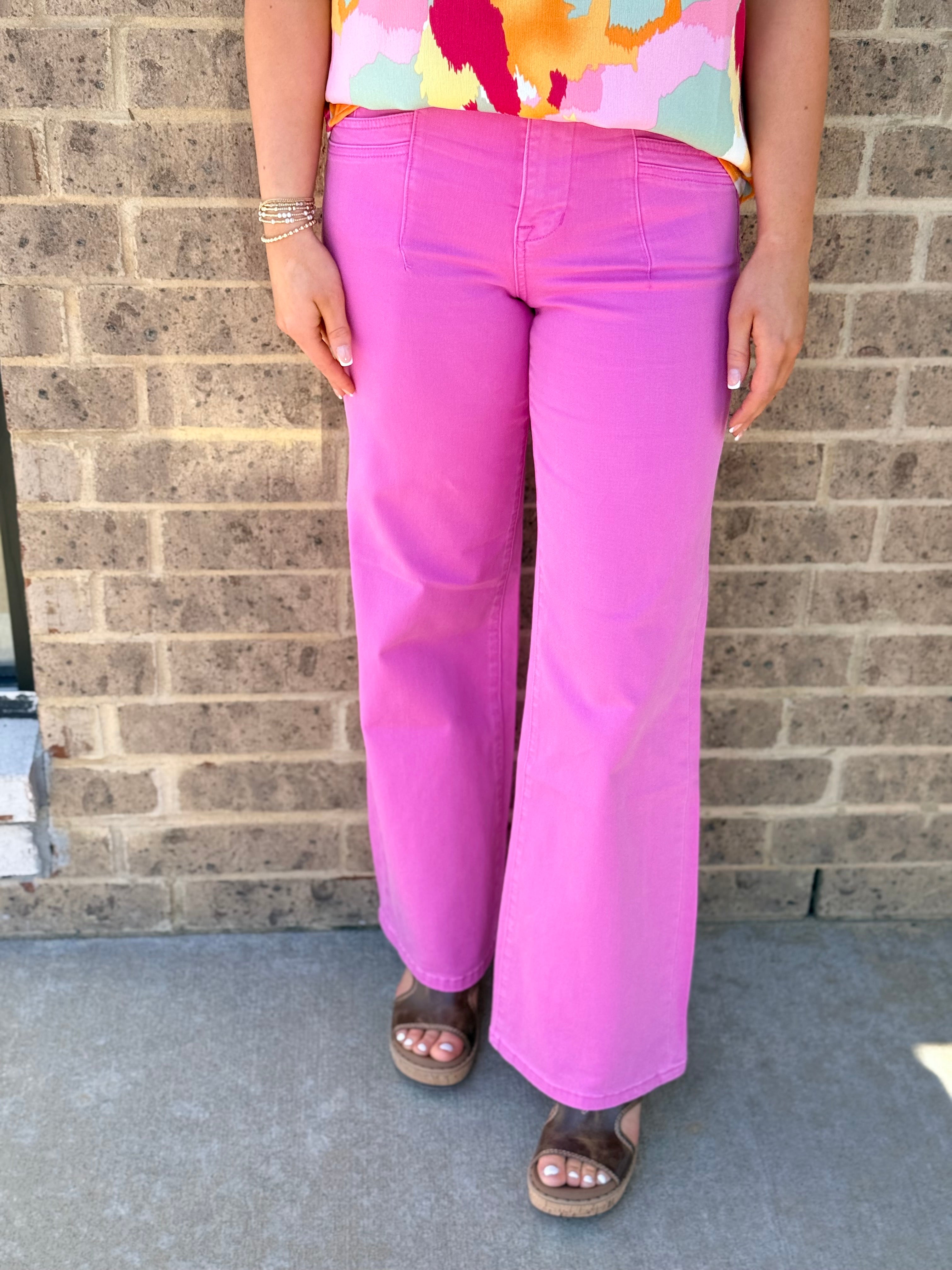 Mica Brilliant Rose HR Wide Leg