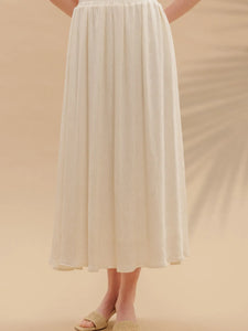 Cassie Crinkle Knit Midi Skirt