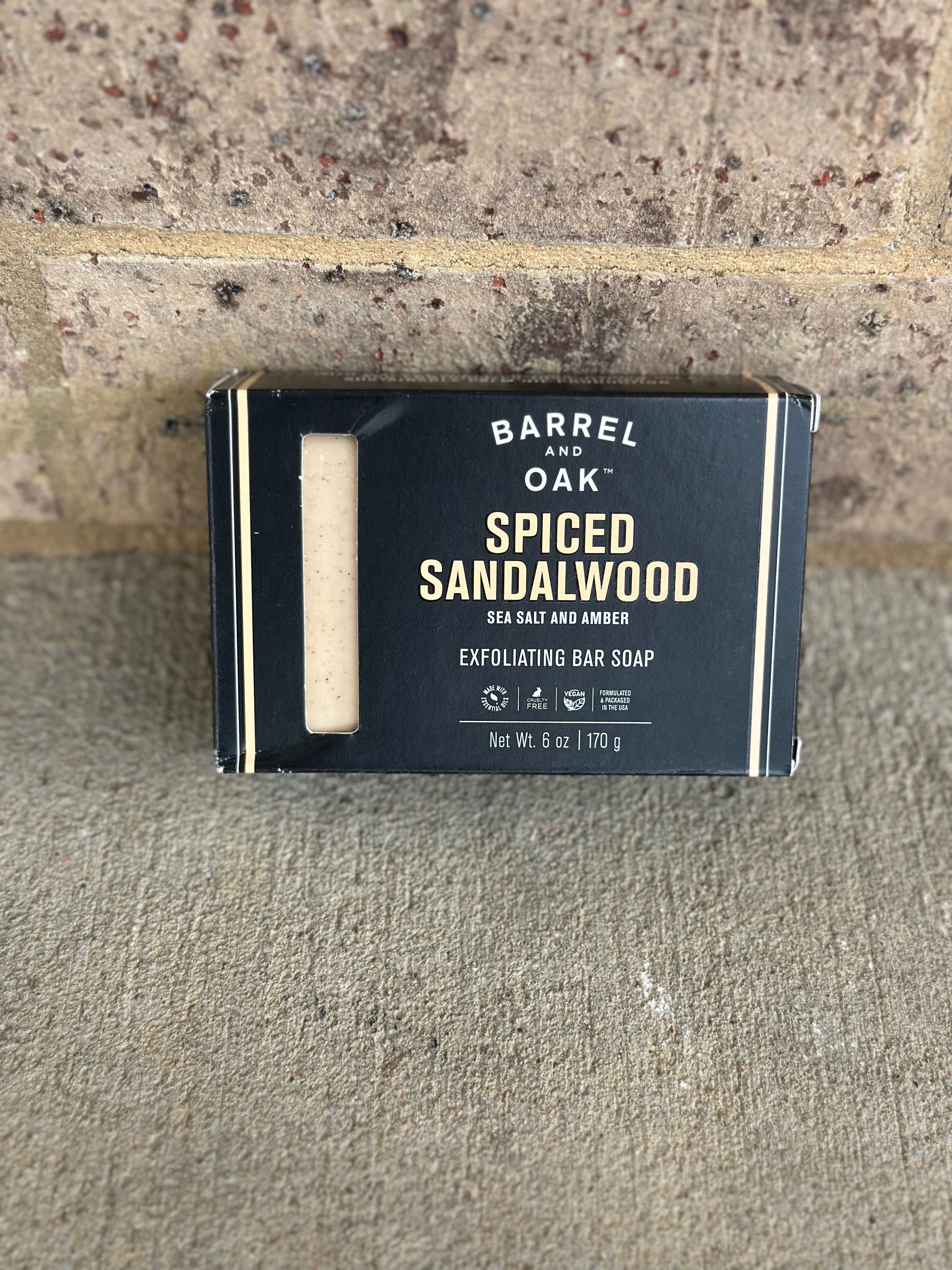 Barrel and Oak Exfoliating bar soap