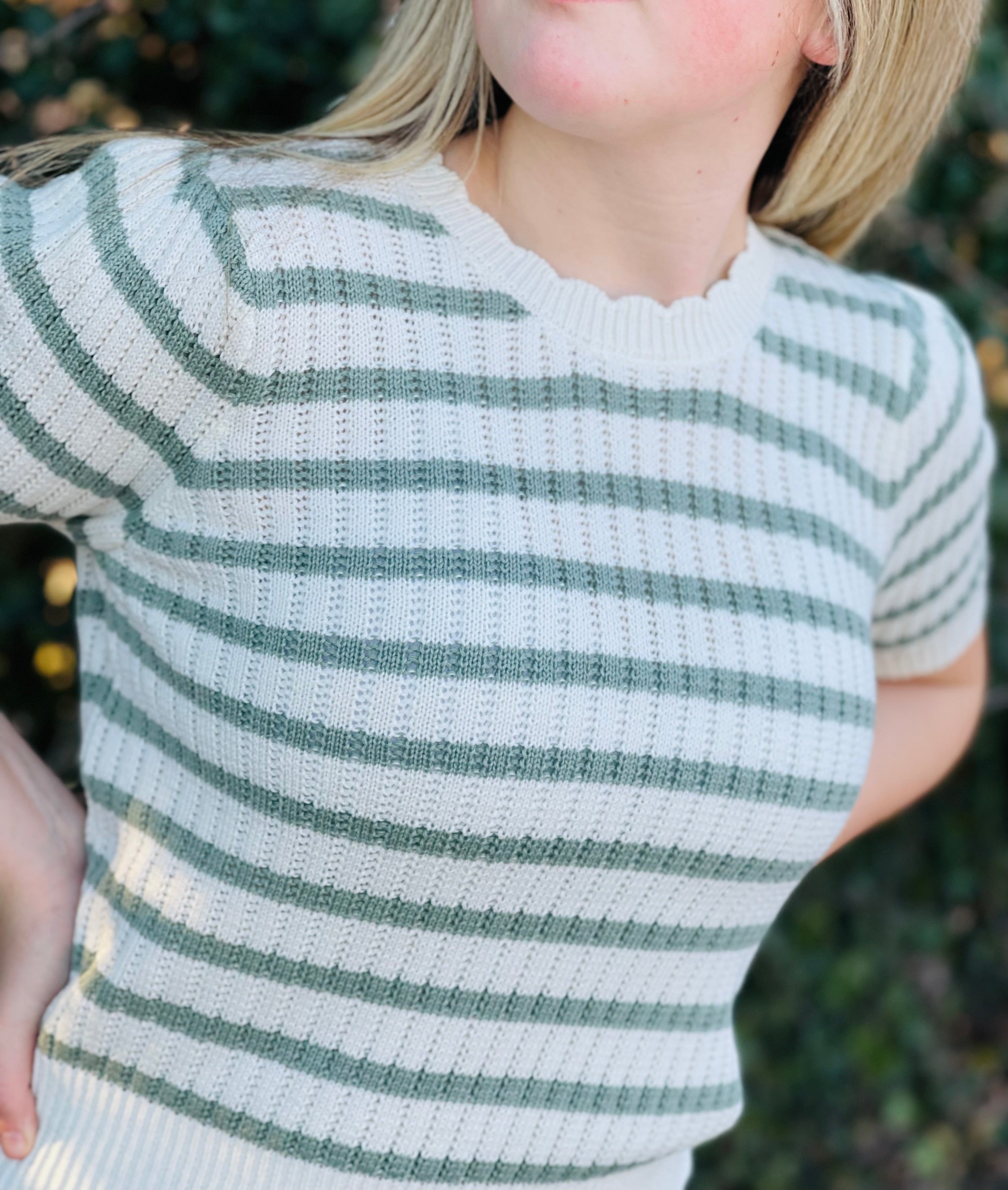 KRISTIN STRIPED TOP