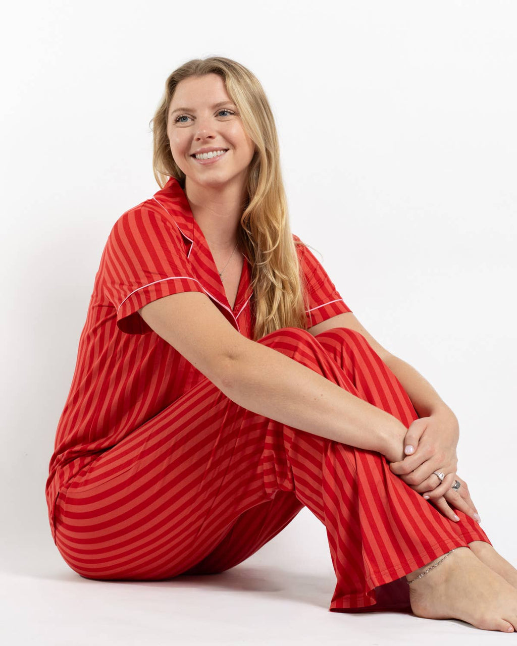 Carissa Stripe Sleep Pants   Red/Pink   -Asst.