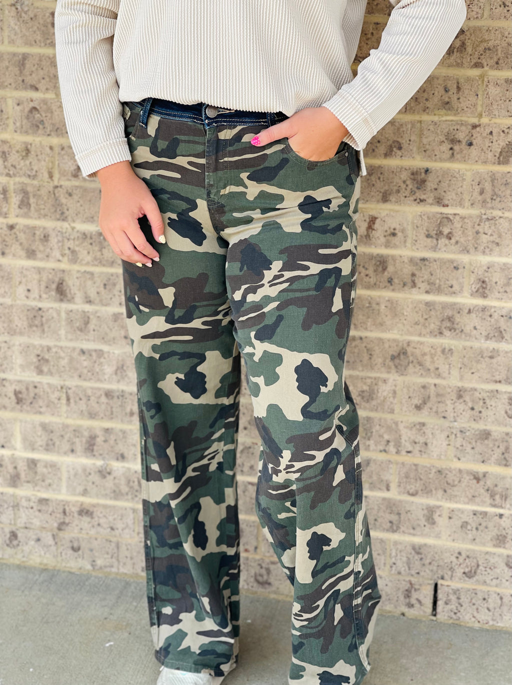 Kasey Camo Straight Leg