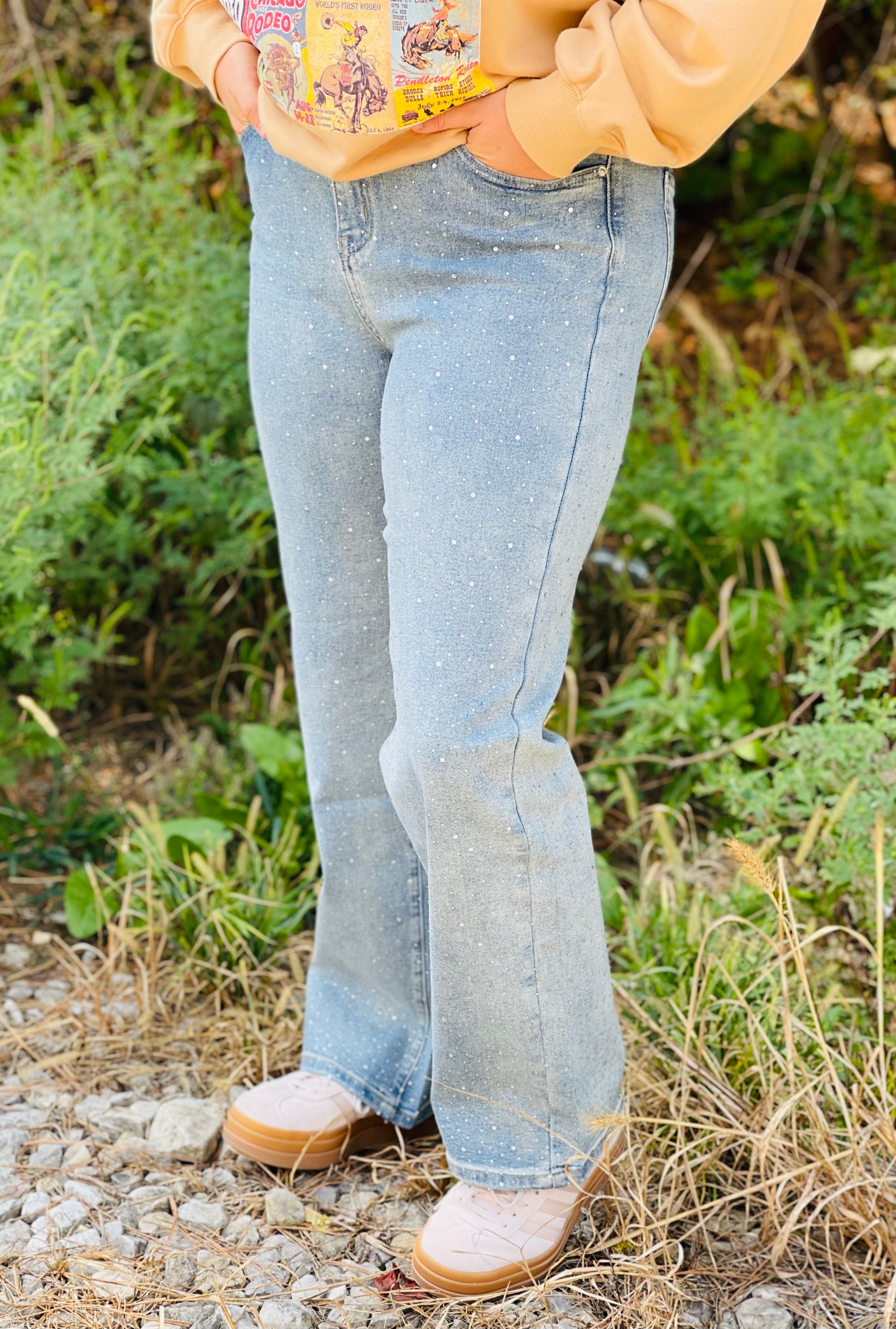 Glitz and Glam Straight Leg Jeans