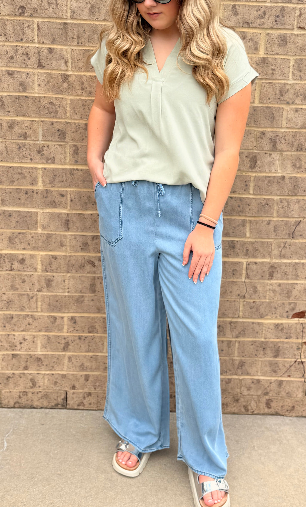 On The Clouds Wide Leg Pants