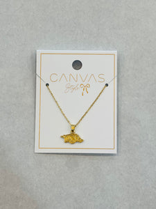 Arkansas Razorbacks 24K Gold Plated Necklace