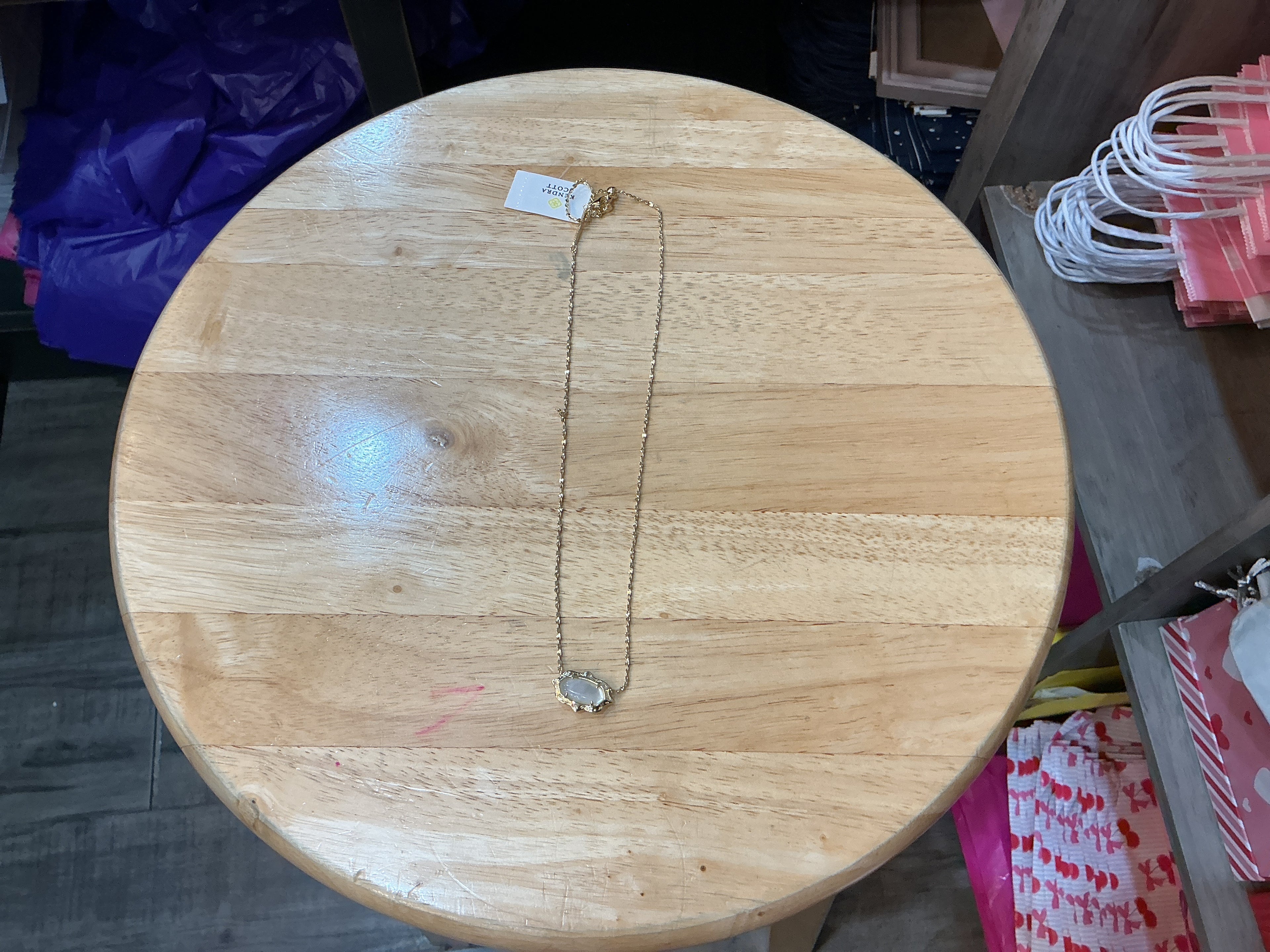 Elisa Scalloped Gold Necklace