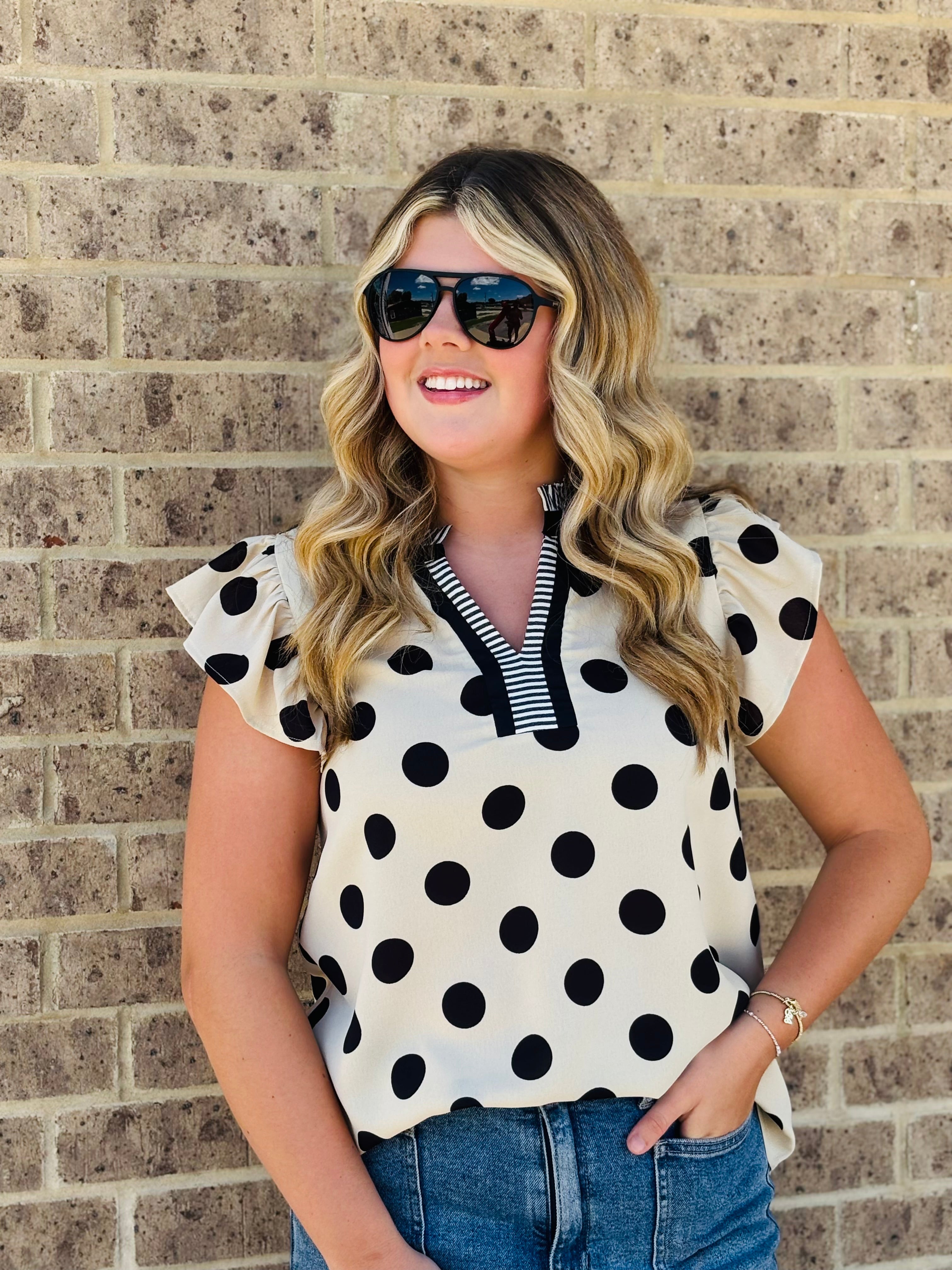 Reese Polka Dot Blouse