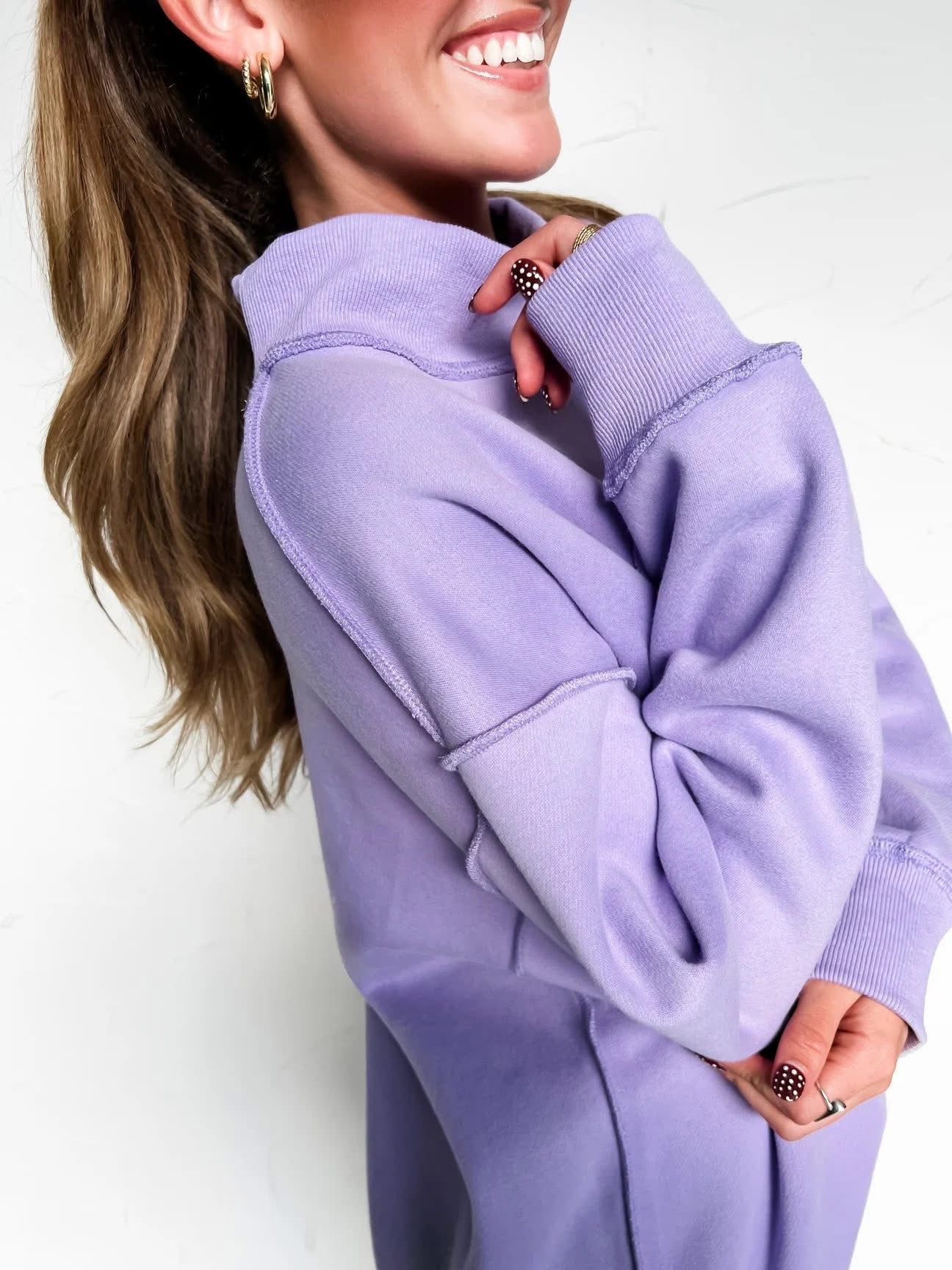 EMILY MOCK NECK SWEATSHIRT