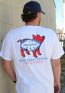 AR FLAG PIG TEE BY SOUTHERN TREND