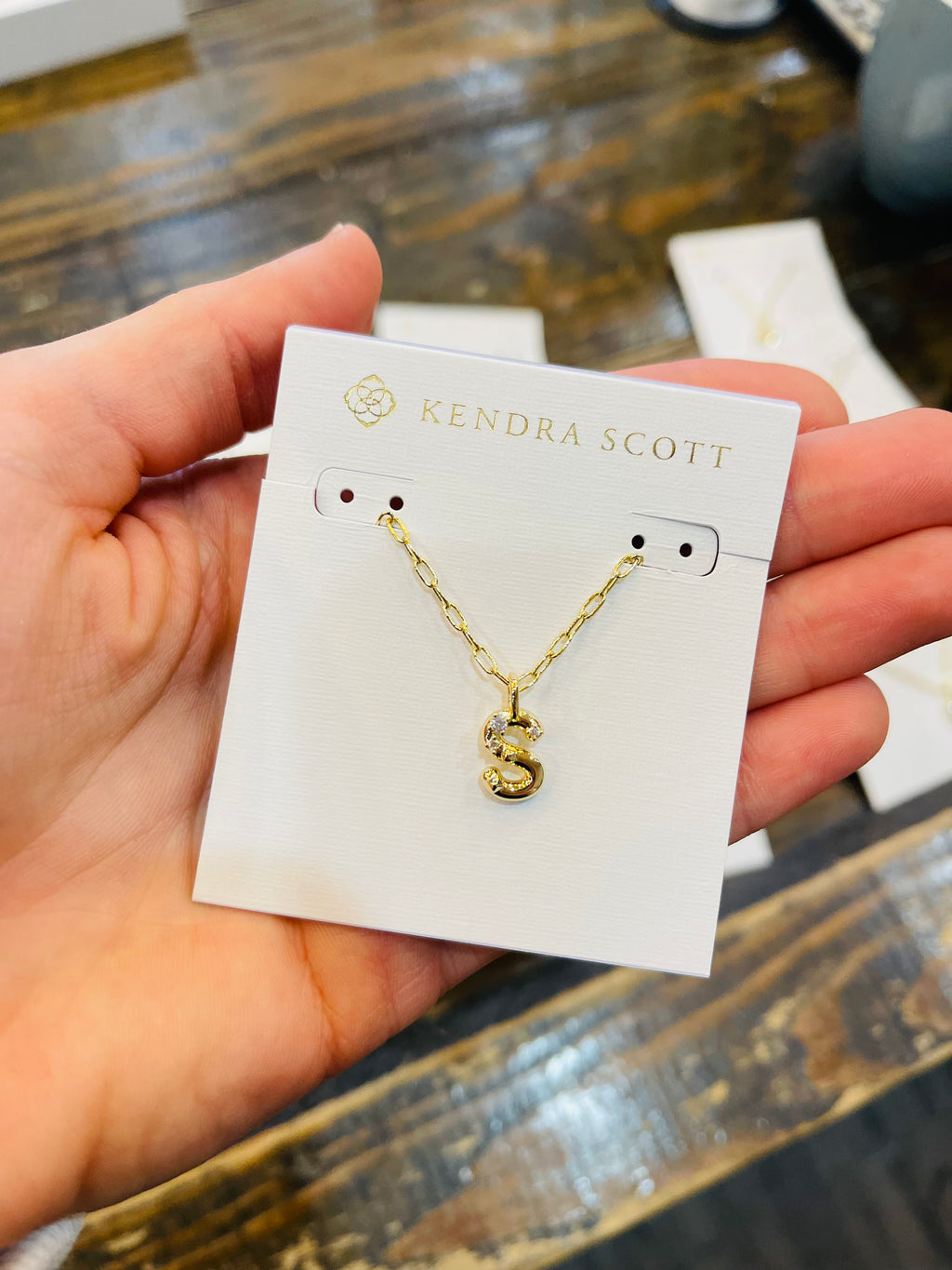 Crystal Letter Pendant