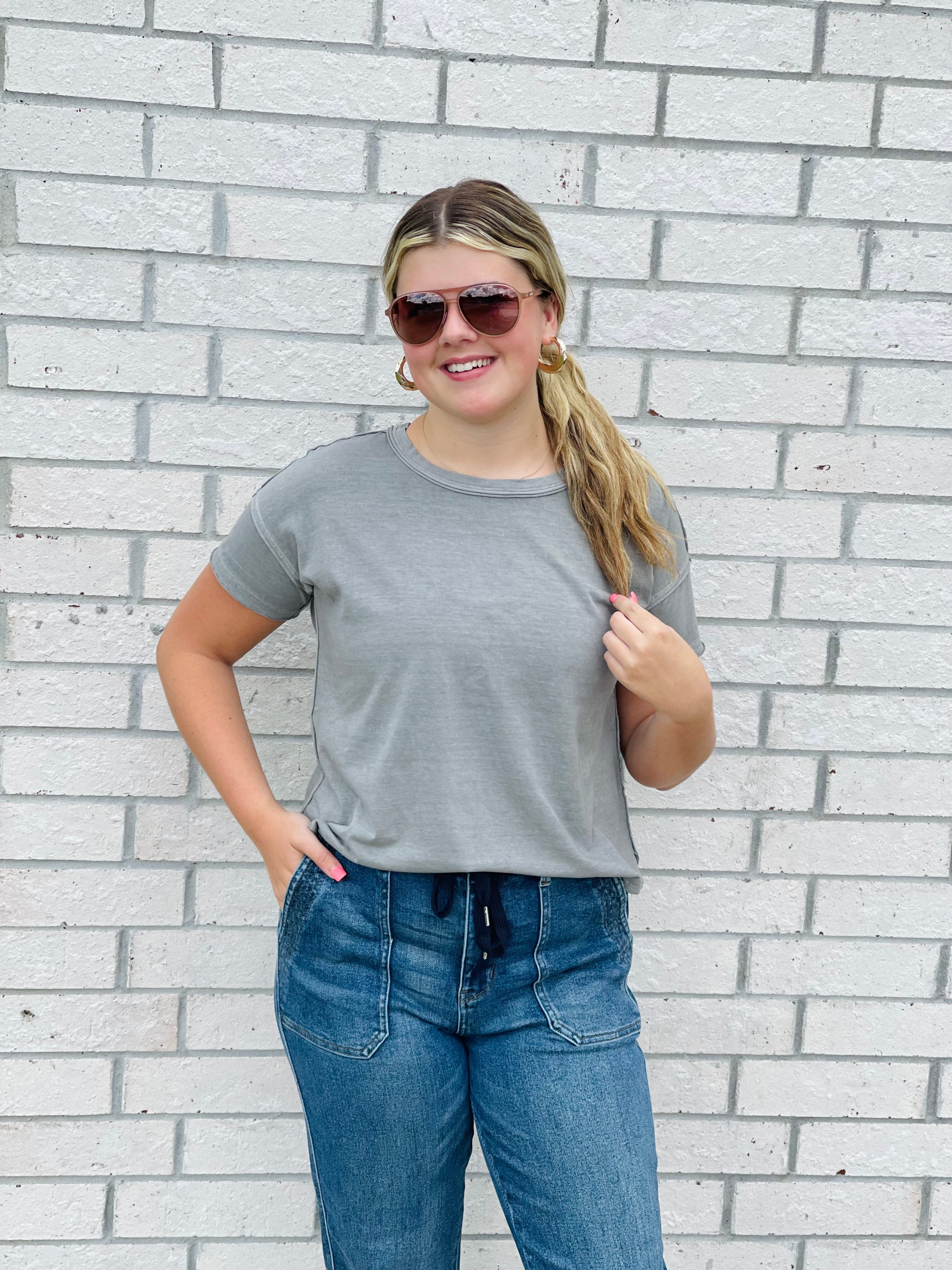 Emily Raw Edge Top