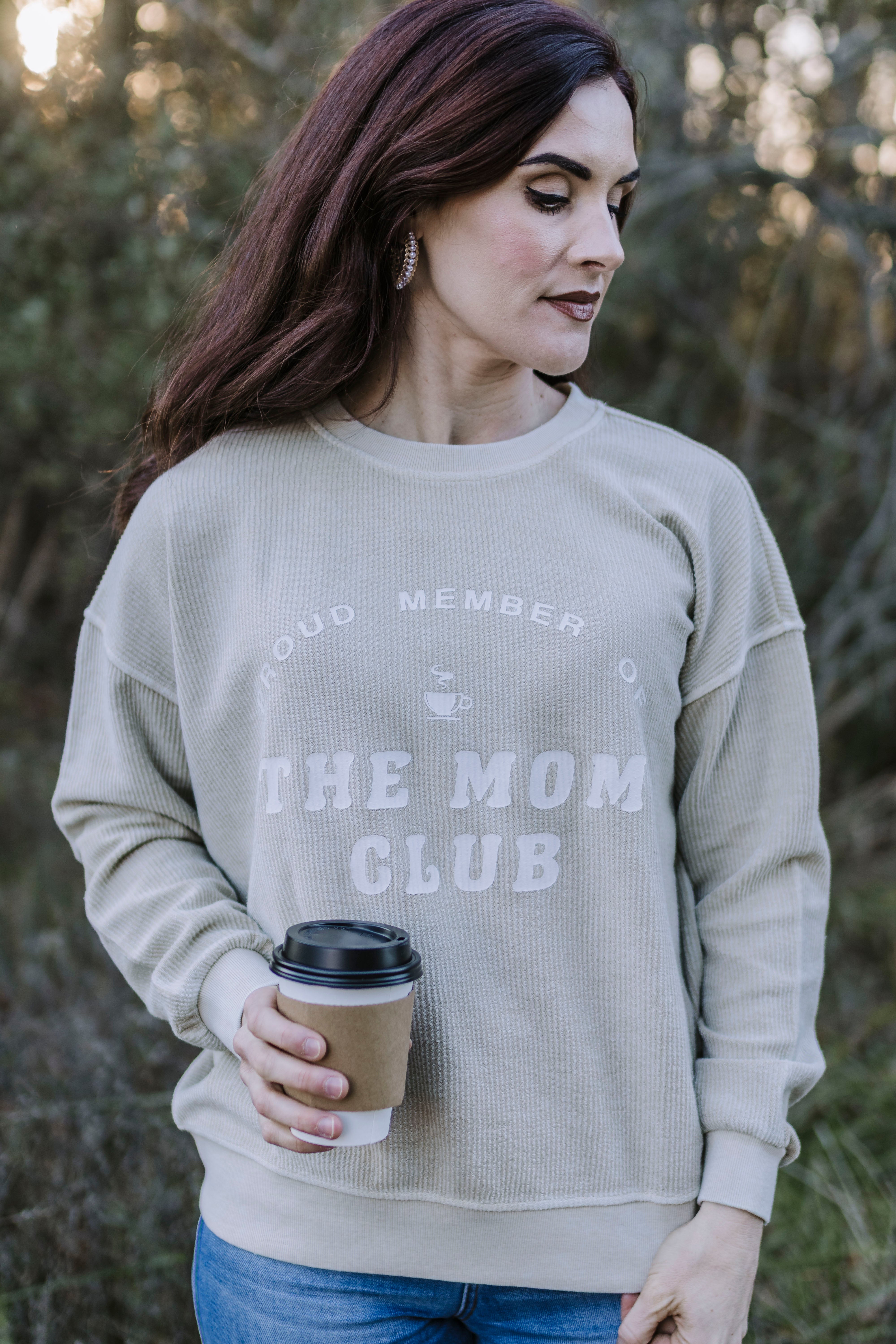 Mom Club Washed Rib Knit Top