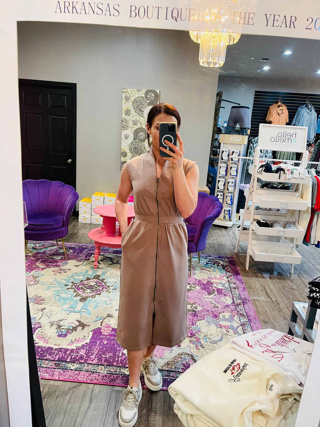 STATEMENT PIECE ZIP DRESS
