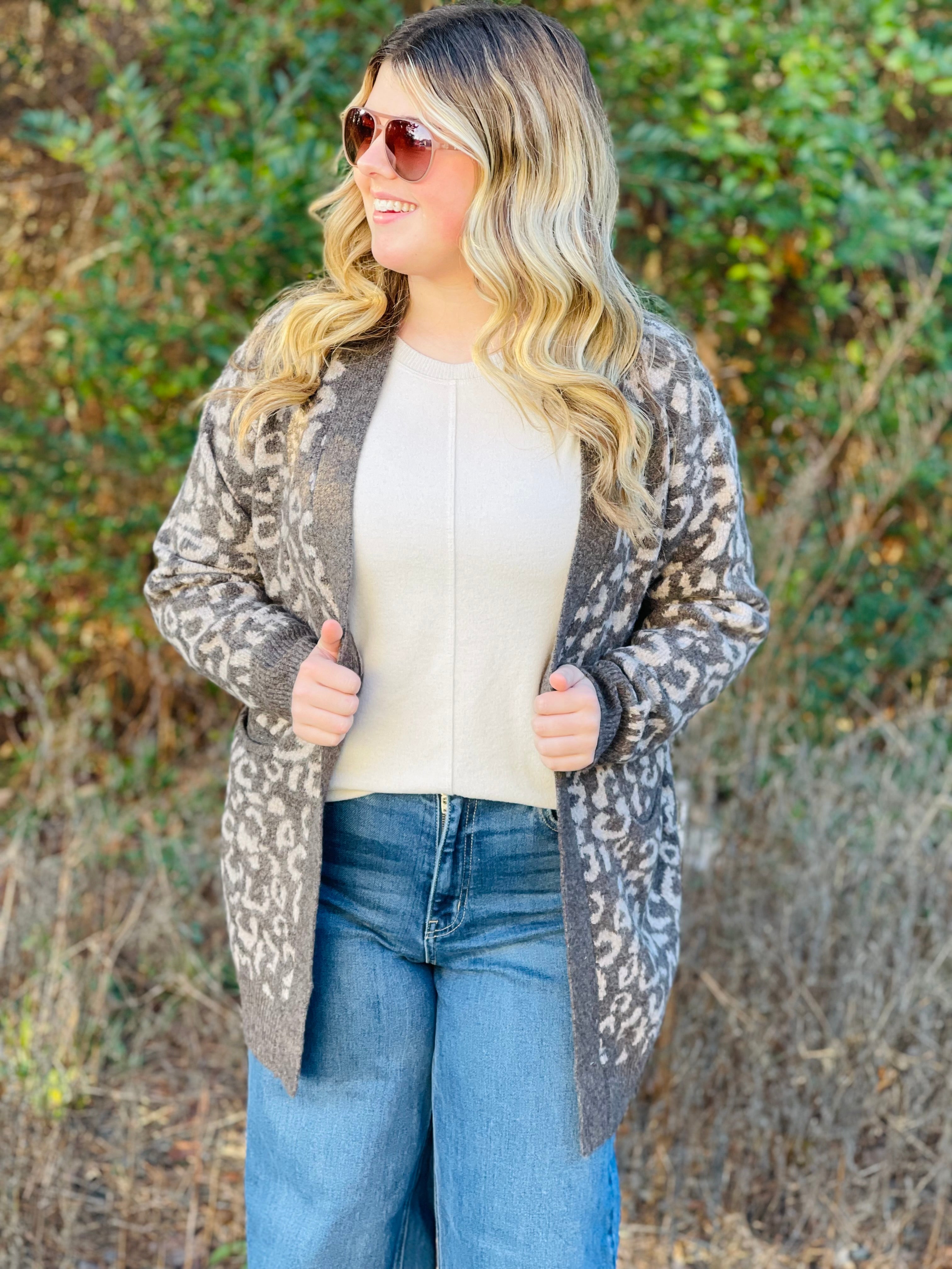 The Studio Leopard Print Cardi