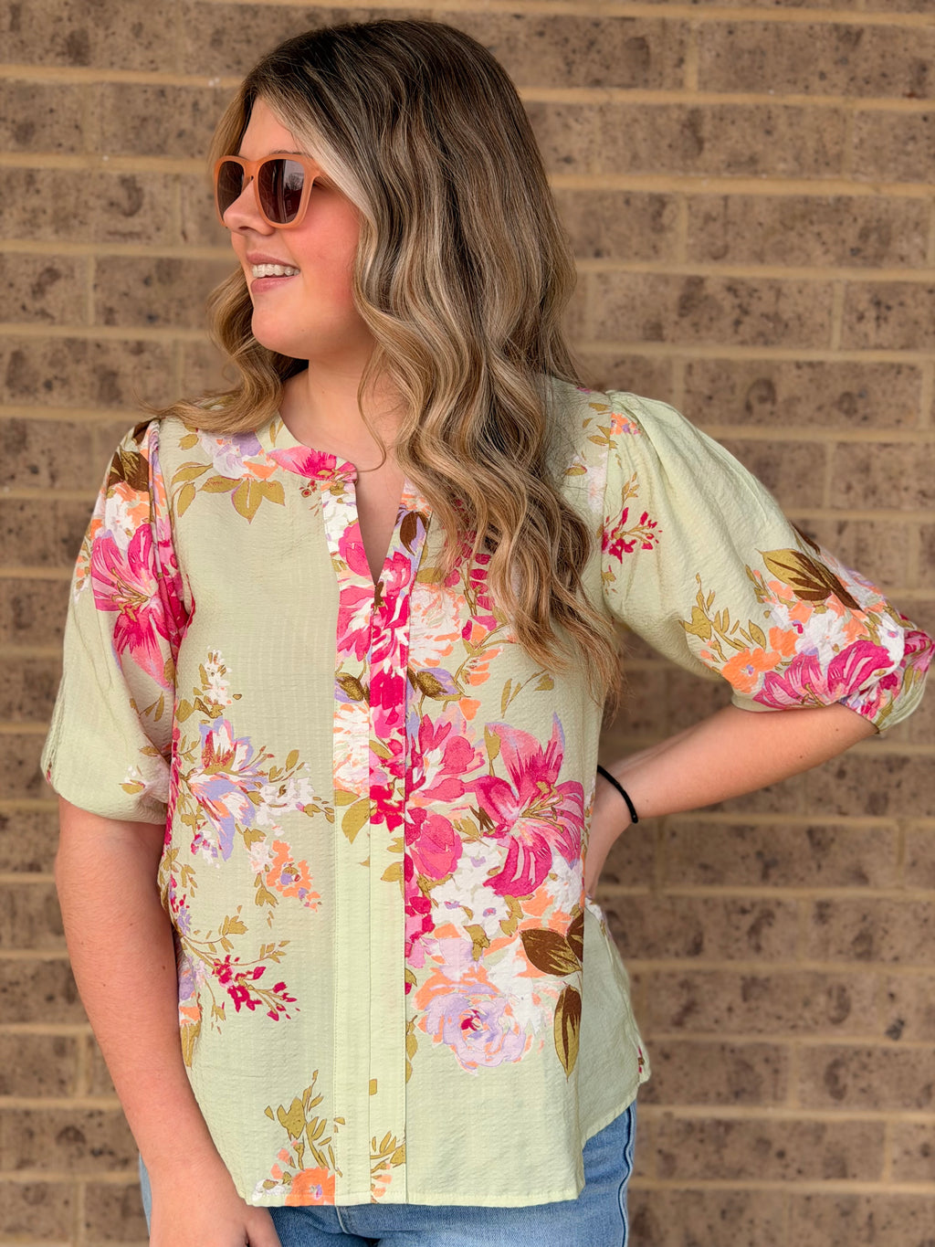 Moving On Floral Blouse