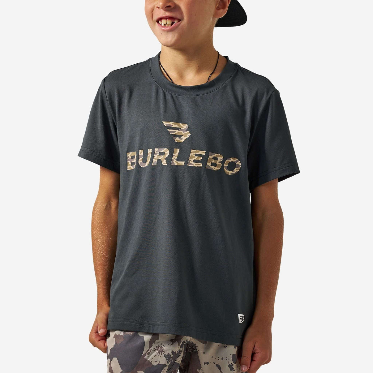 Burlebo Grey & Gauge Camo Youth Go To Tee