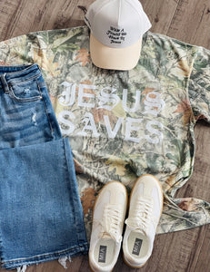 Jesus Saves Unisex Camo