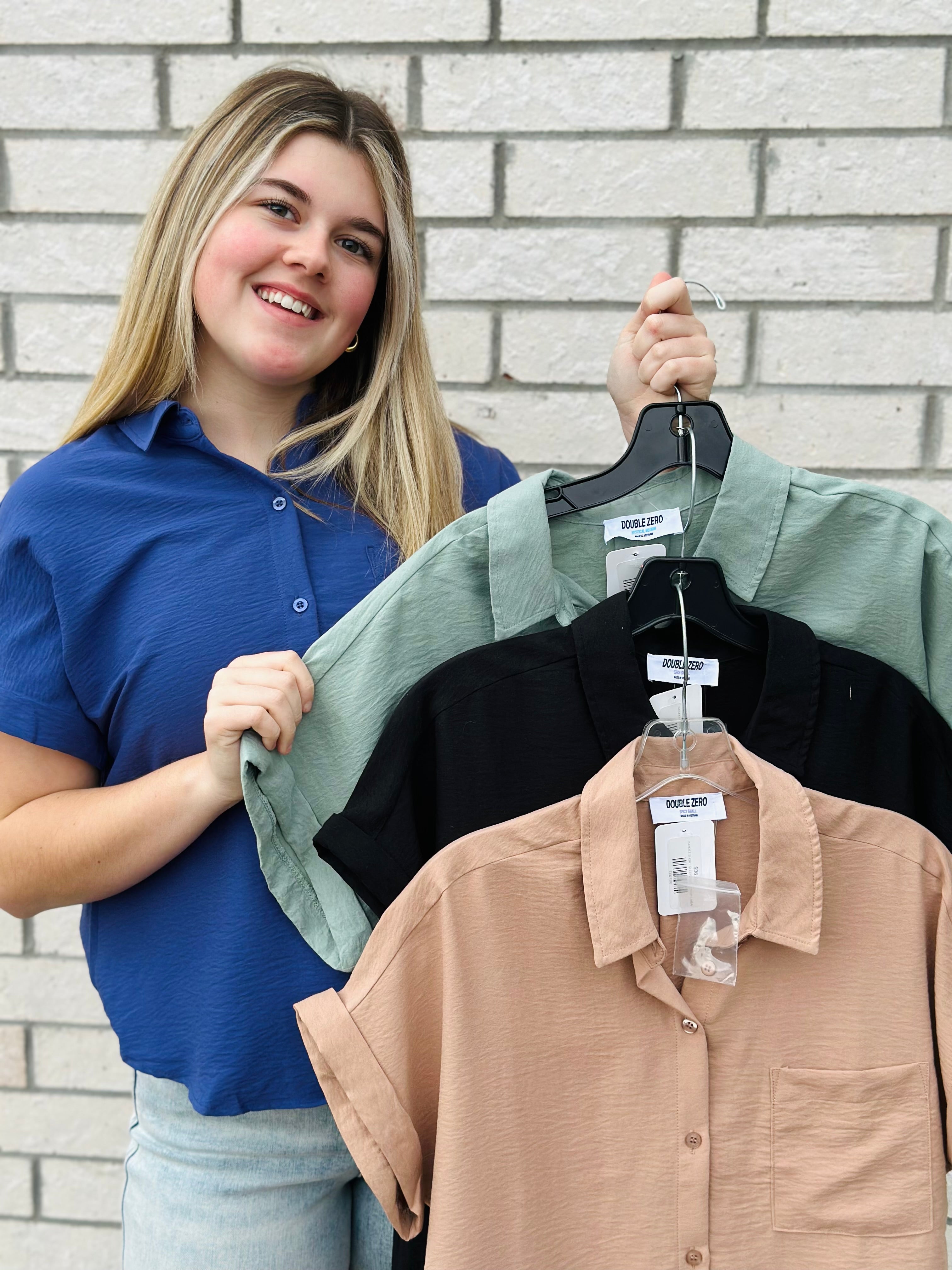 KAYDEE SHORT SLEEVE BUTTON UP