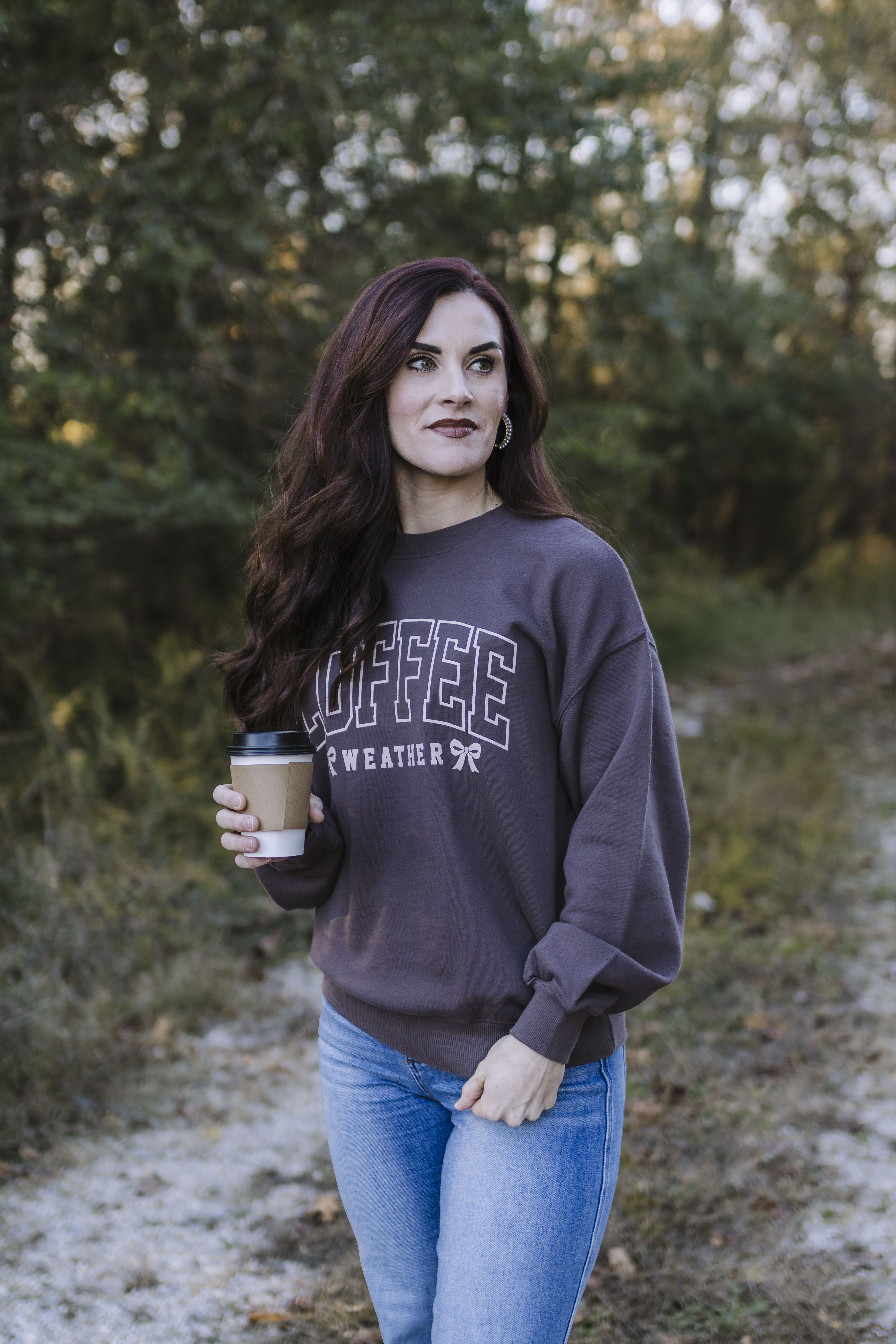 Coffee Weather Graphic Sweatshirt