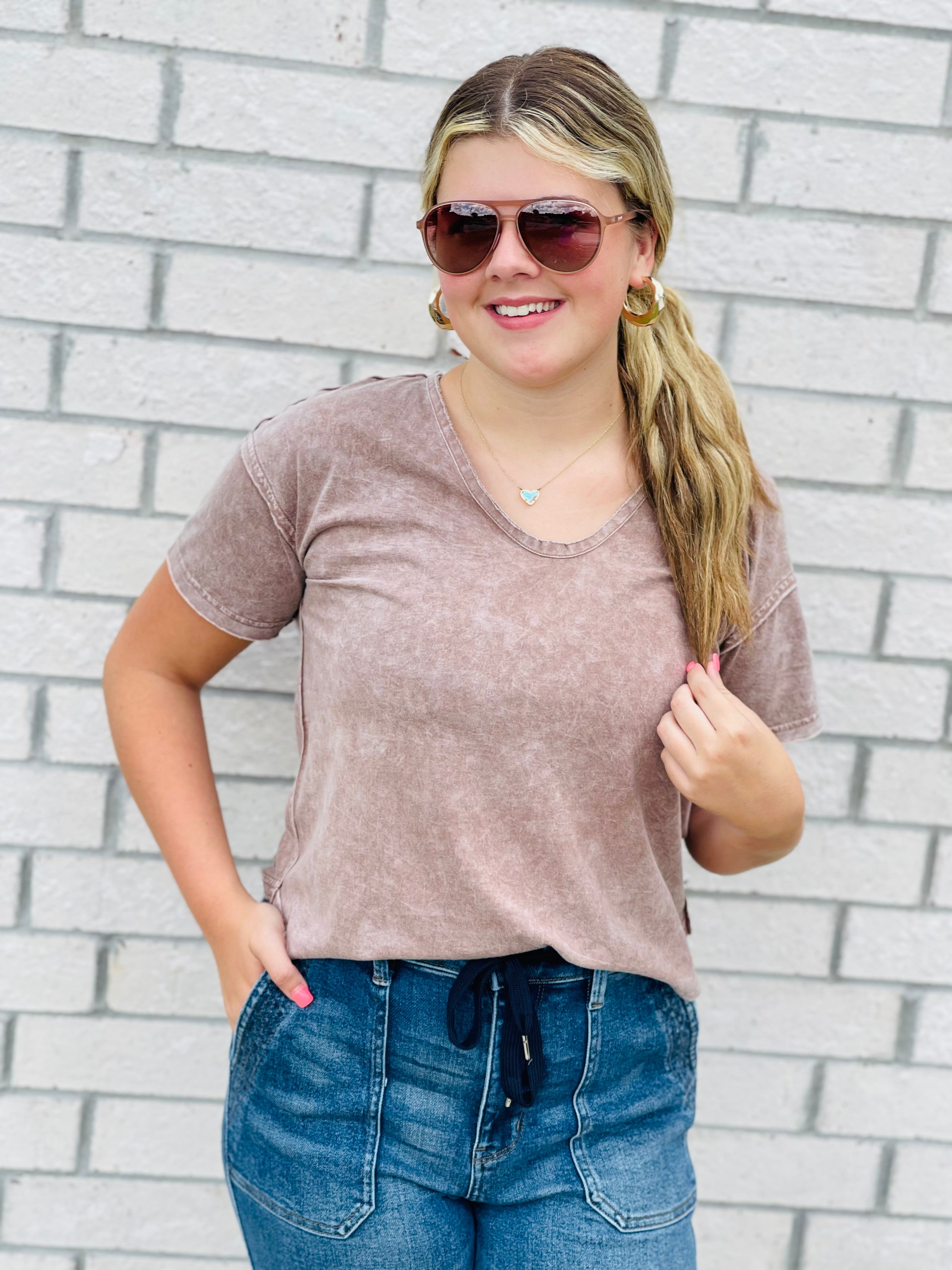 Allison Short Sleeve Knit Top