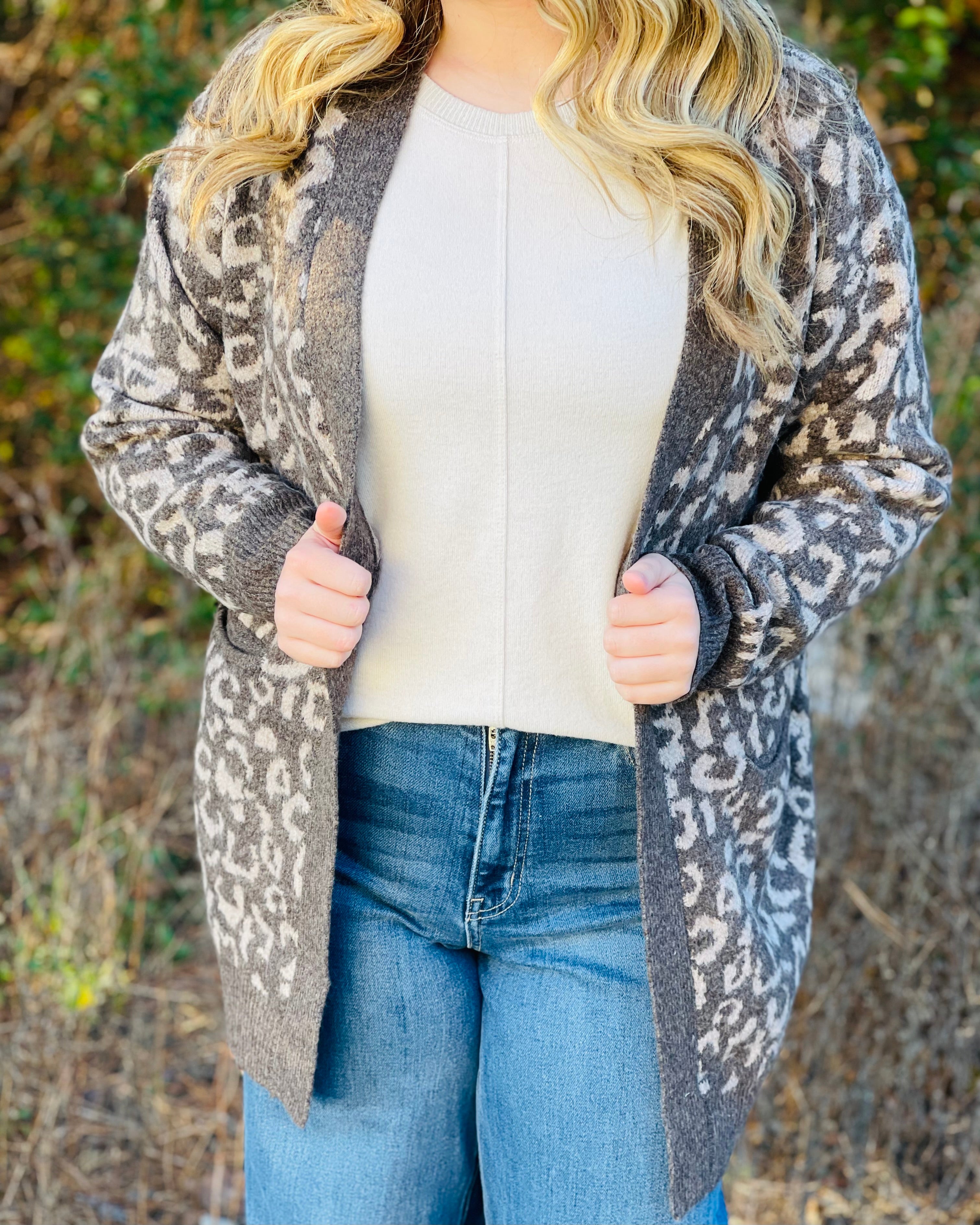 The Studio Leopard Print Cardi