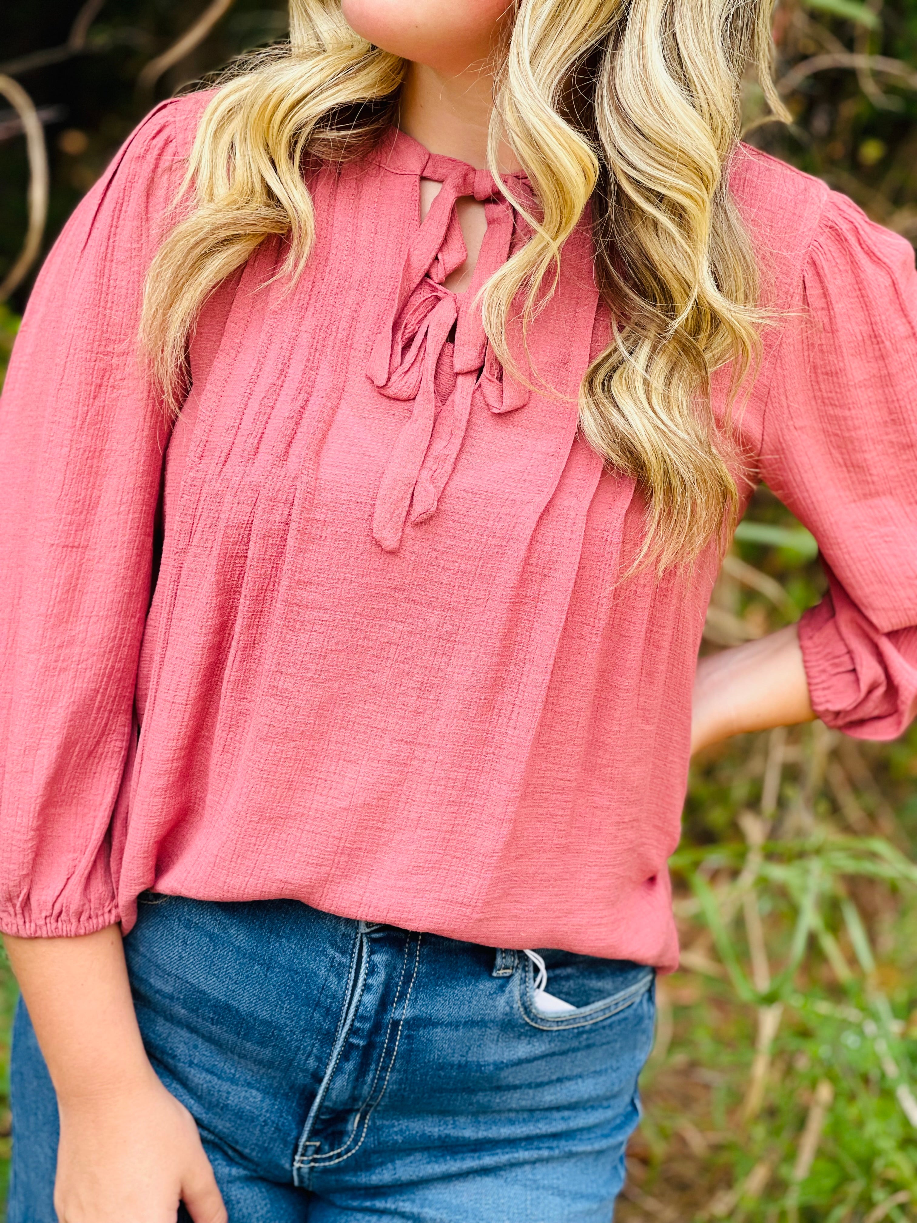 Karson Front Tie Top