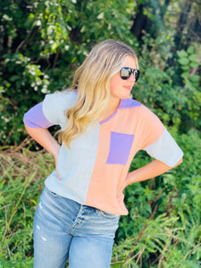 SAY MY NAME COLORBLOCK TOP