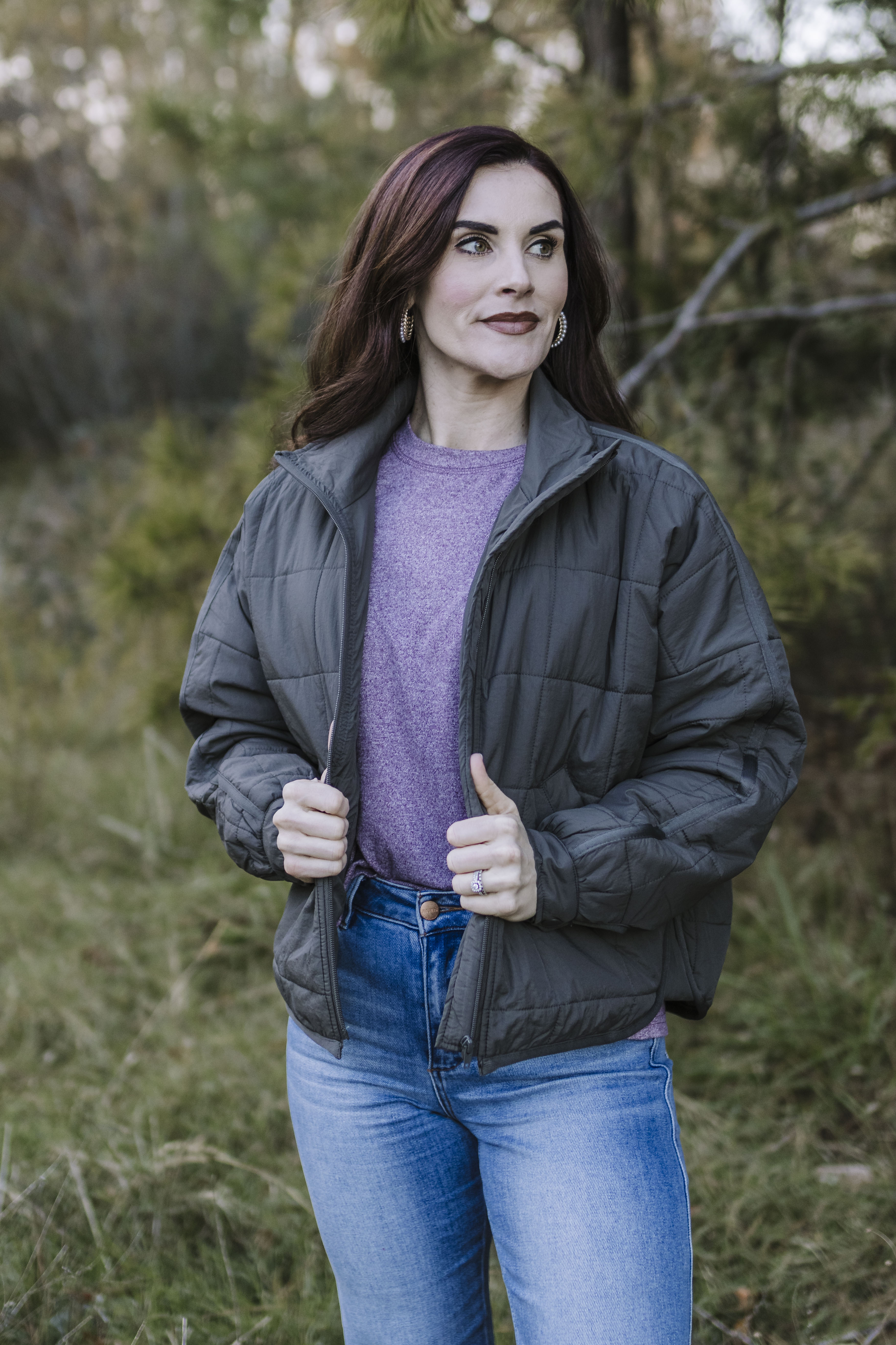 Quinn Quilted DB Puffer Jacket