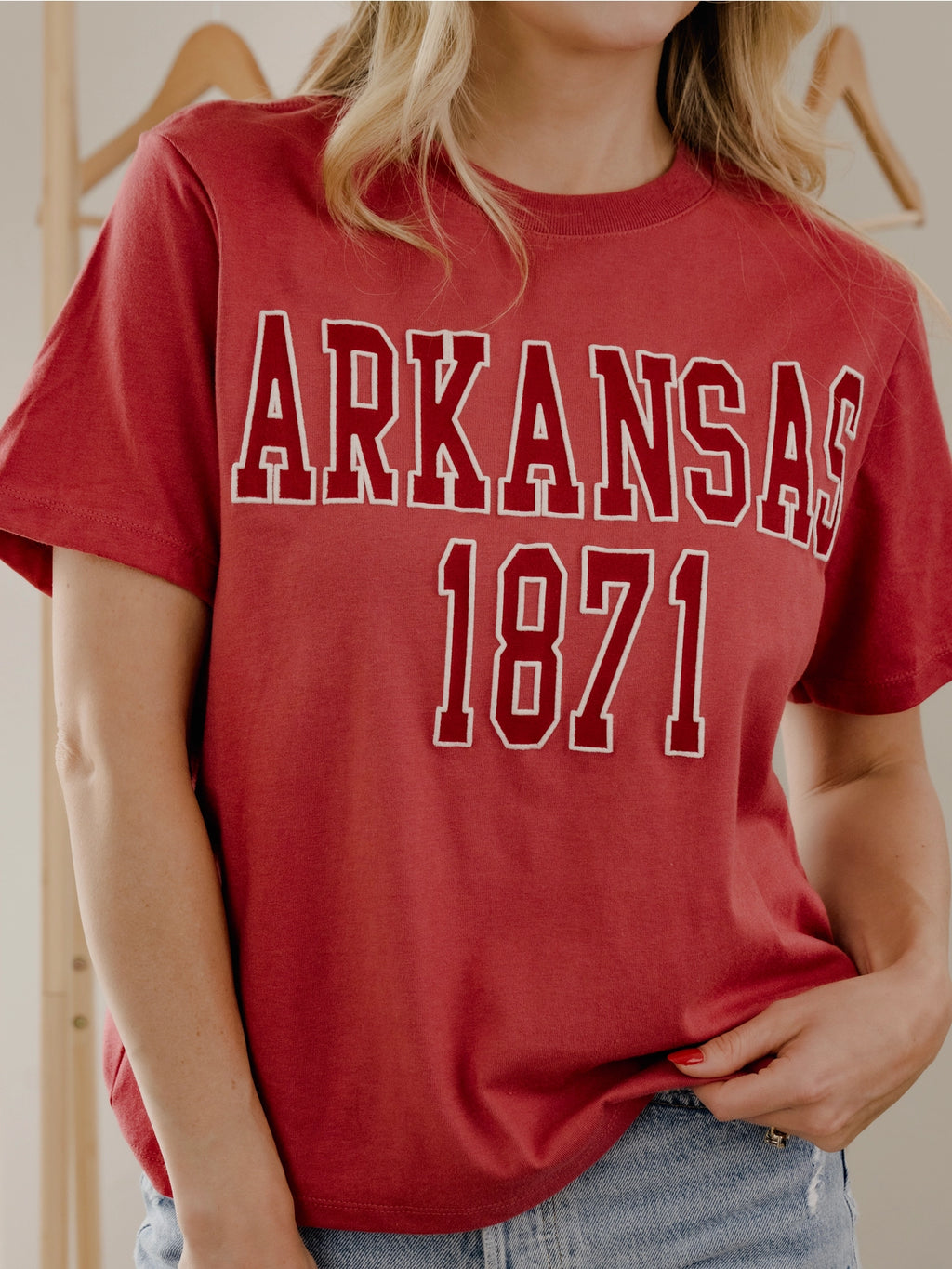 Arkansas Razorback College Puff Tee by Livy Lu
