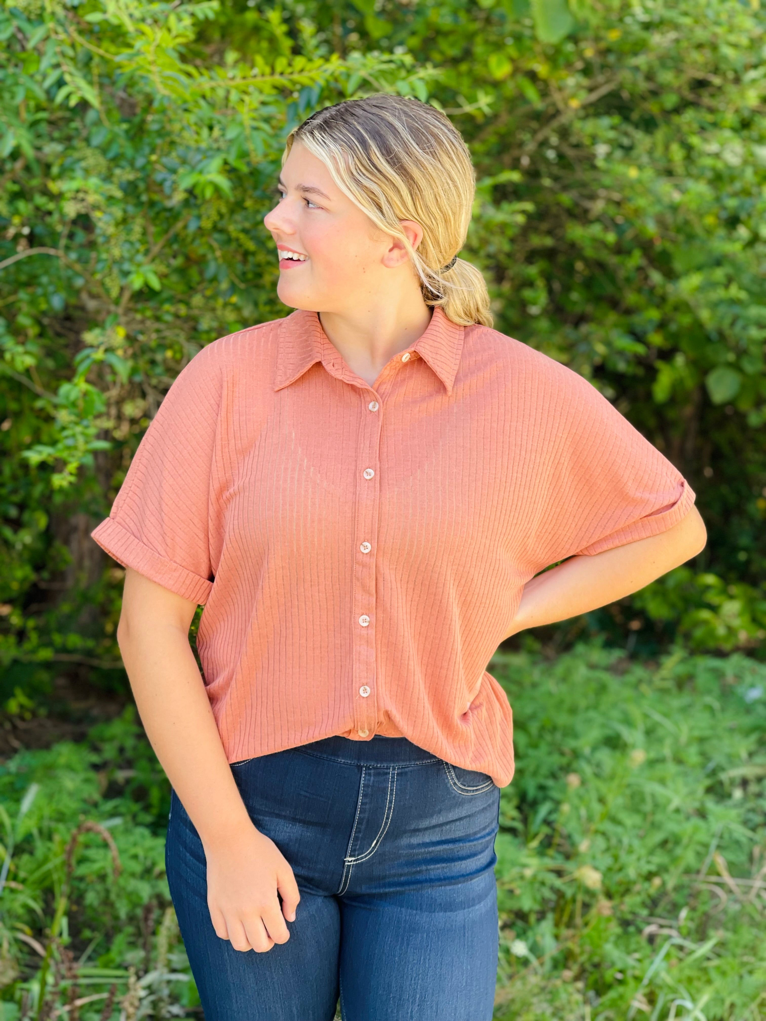 Josie Burnout Button Up