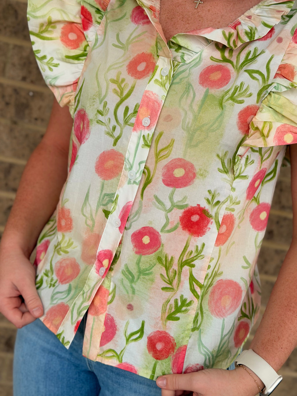 April Flowers Floral Tank