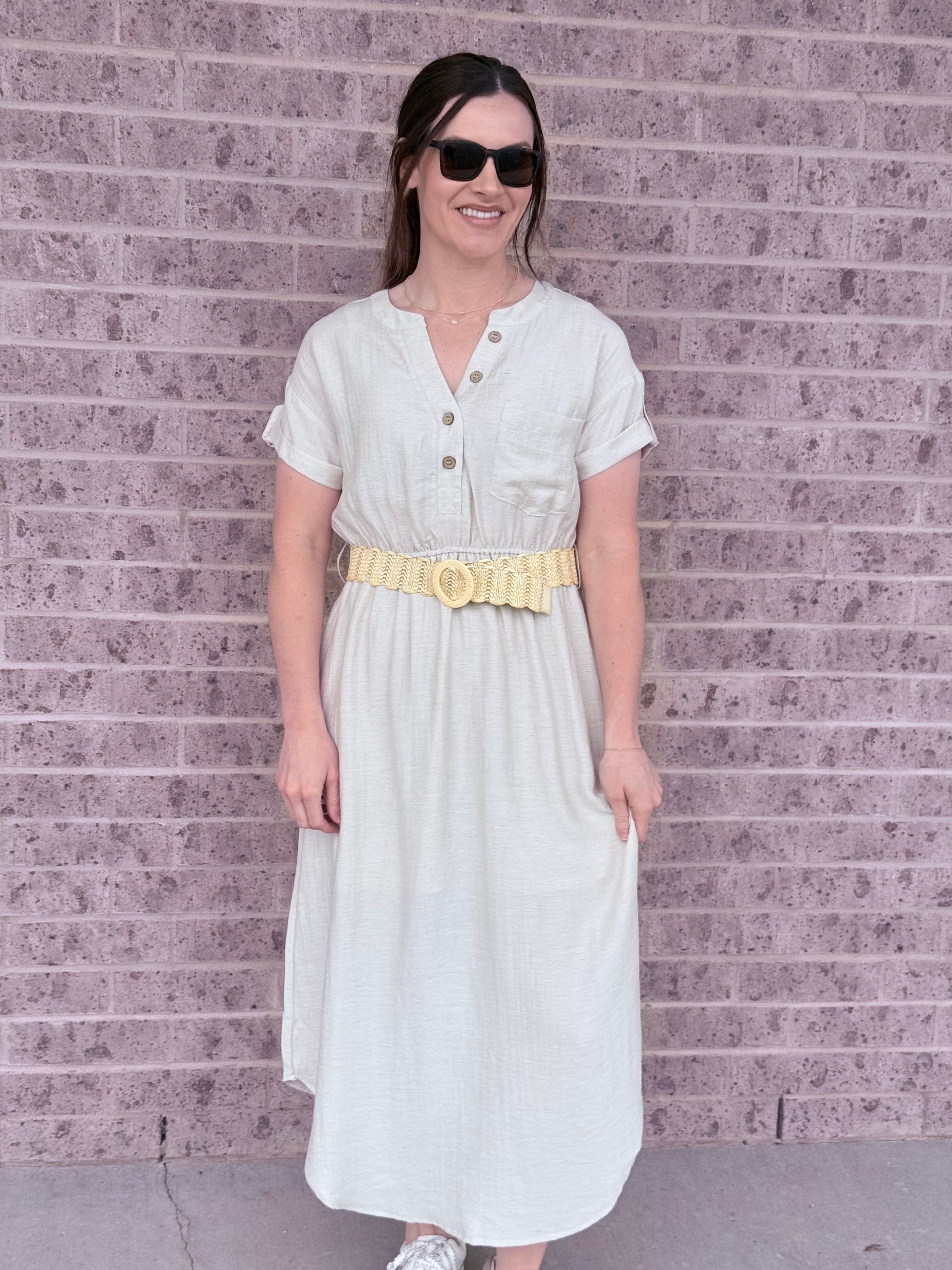 Forever Yours Belted Midi Dress