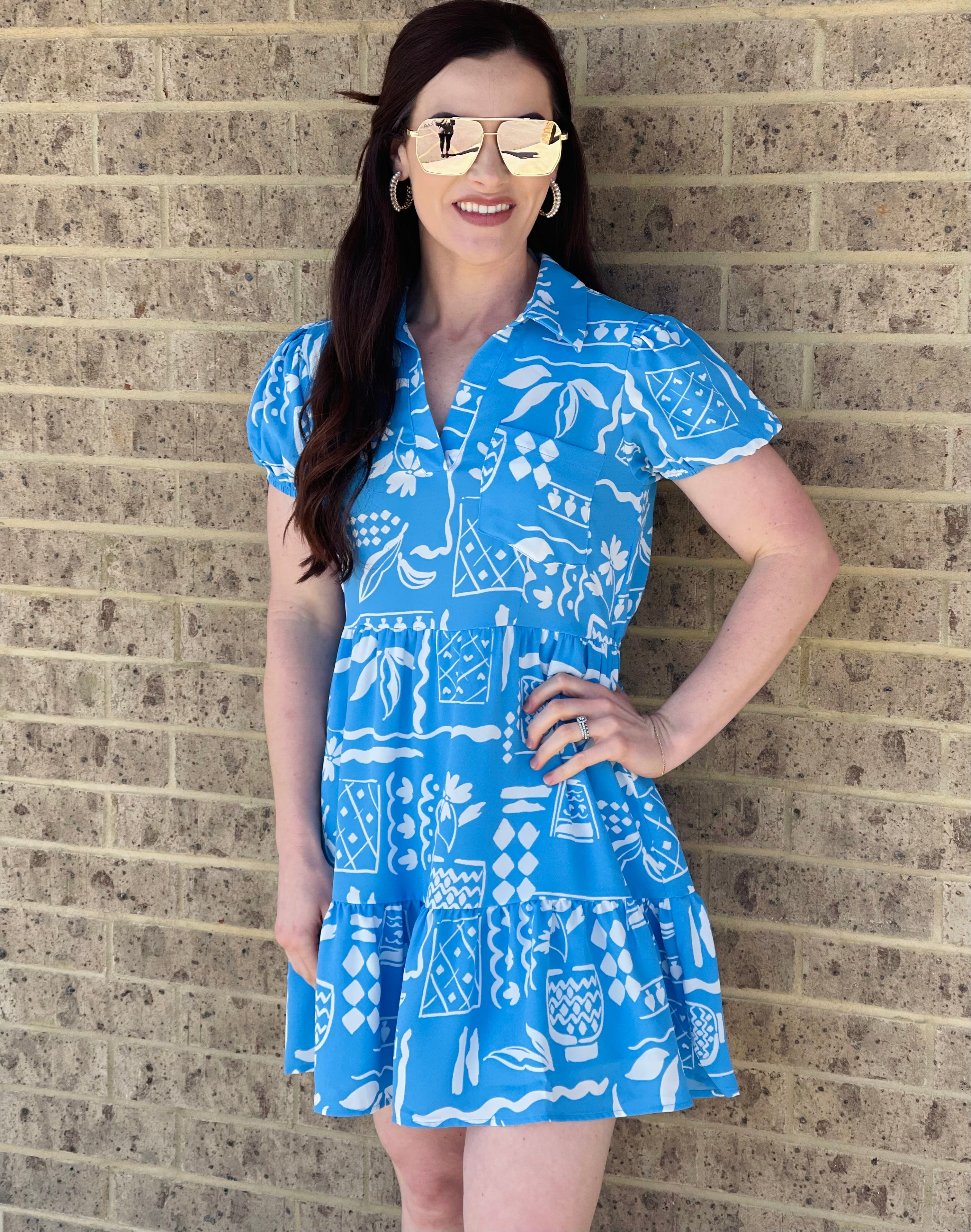 Cambry Puff Sleeve Dress