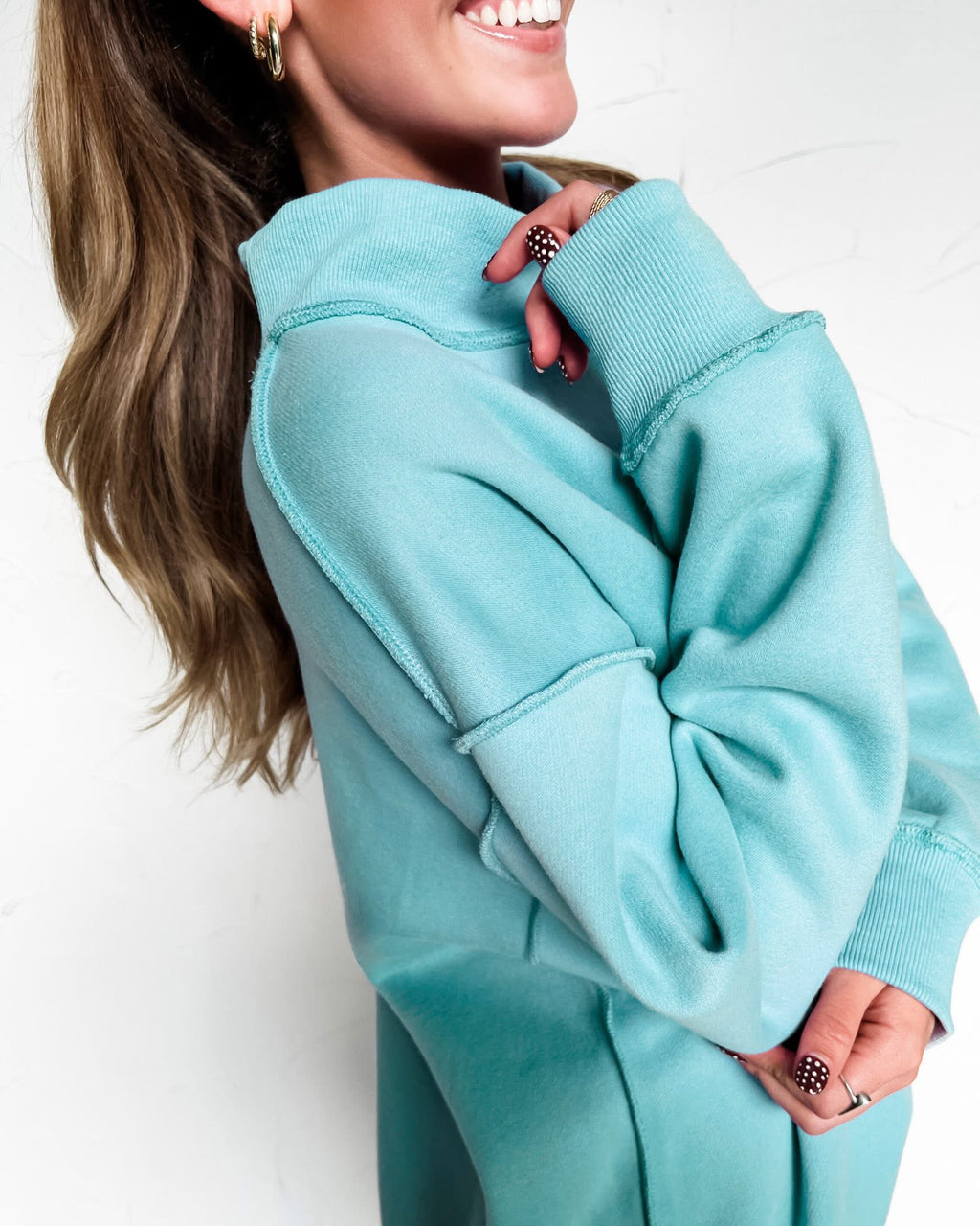 EMILY MOCK NECK SWEATSHIRT